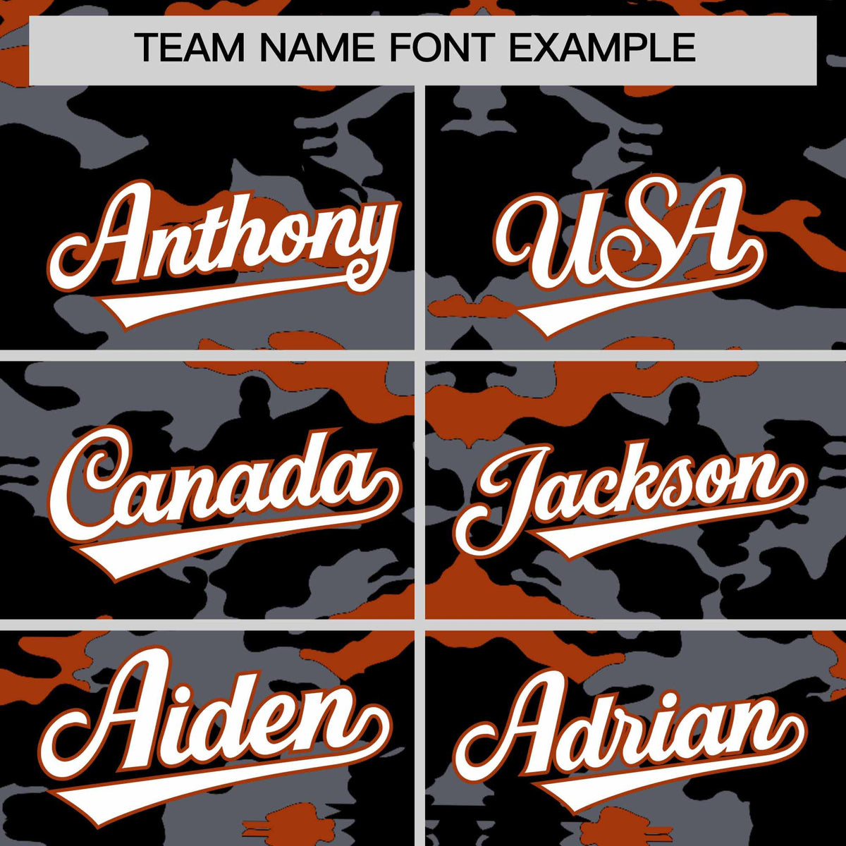 Custom Black Gray and Texas Orange Camo Fashion Authentic Sleeveless Baseball Jersey