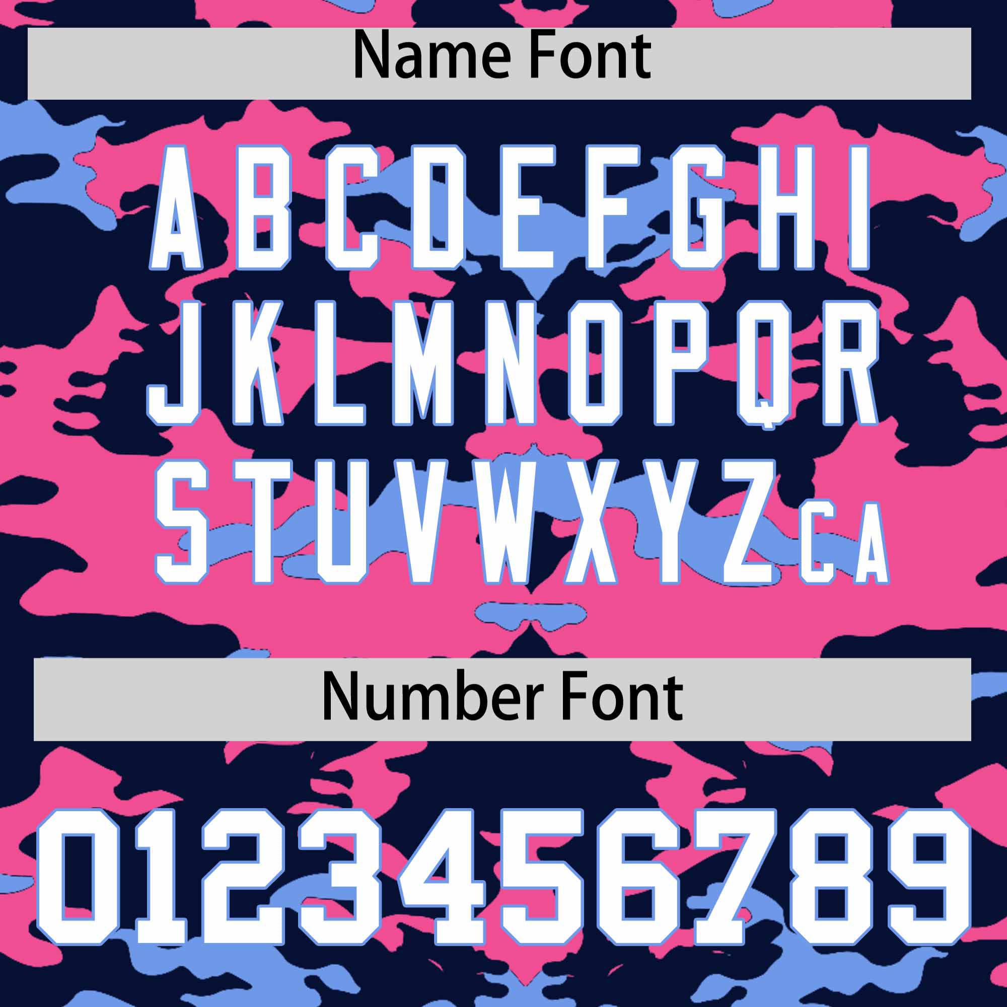 Custom Navy Pink and Powder Blue Camo Fashion Authentic Sleeveless Baseball Jersey