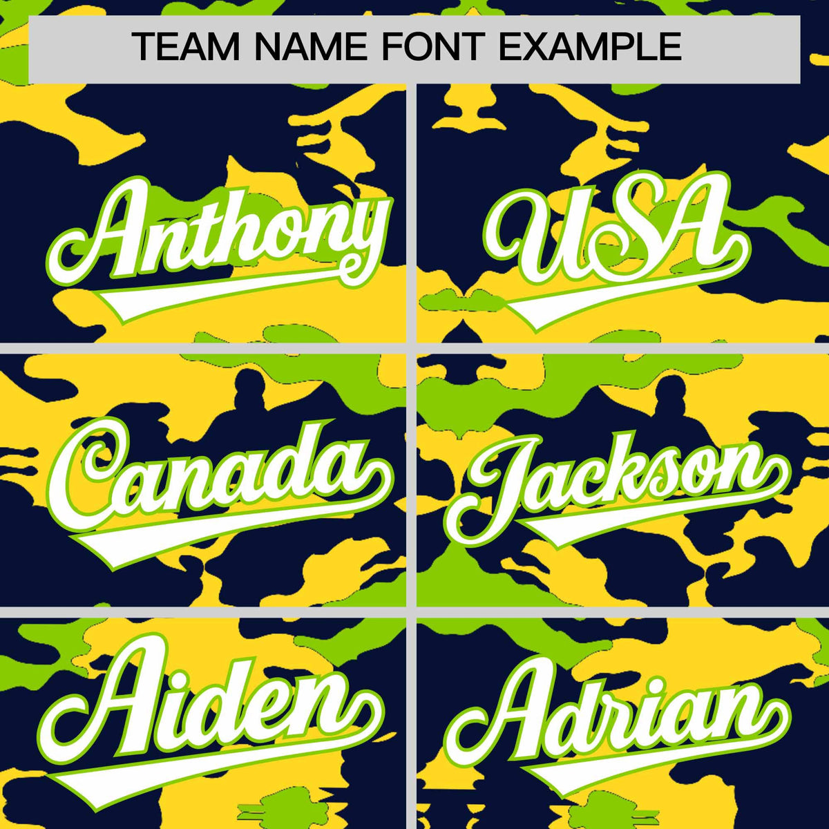 Custom Navy Gold and Neon Green Camo Fashion Authentic Sleeveless Baseball Jersey