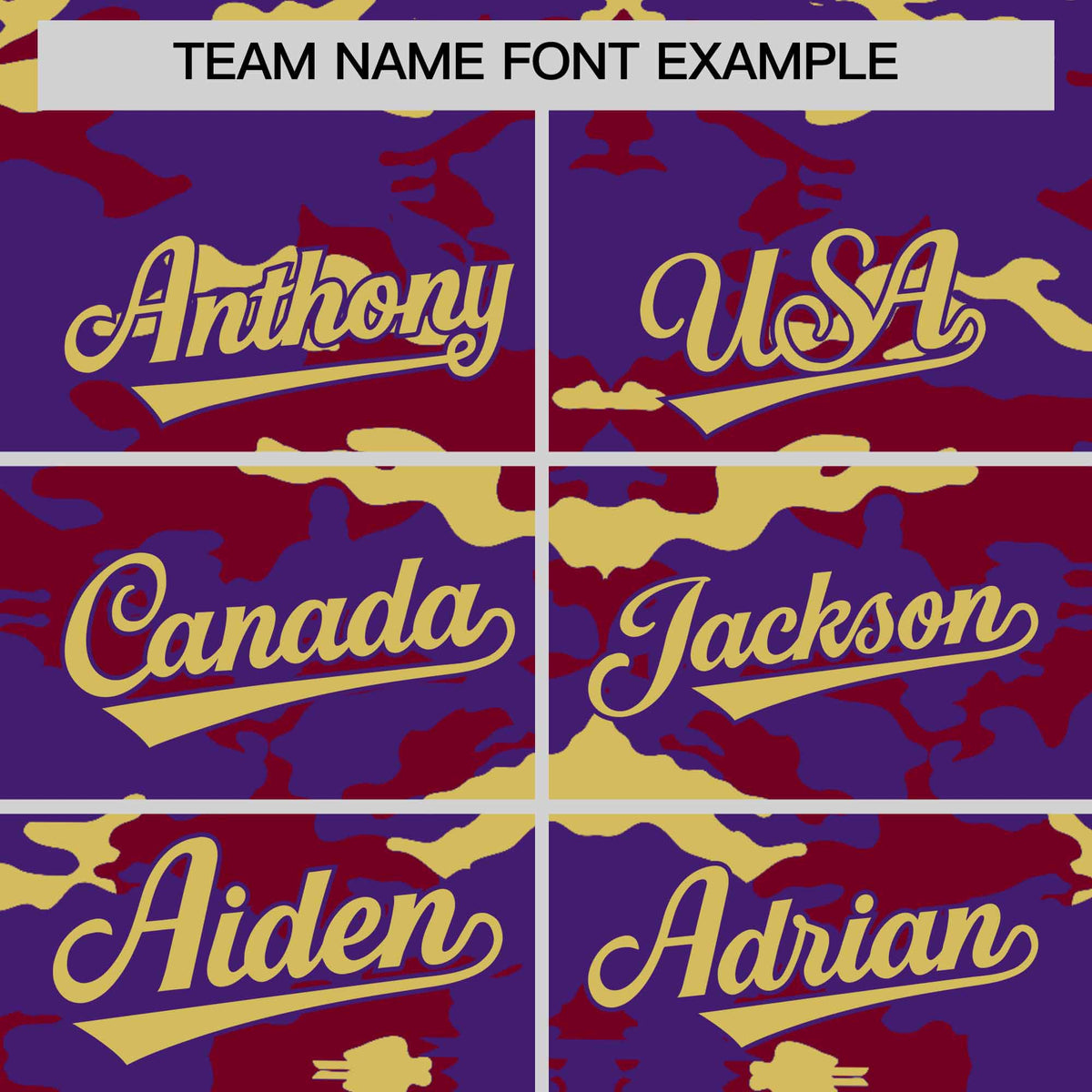 Custom Purple Crimson and Old Gold Camo Fashion Authentic Sleeveless Baseball Jersey