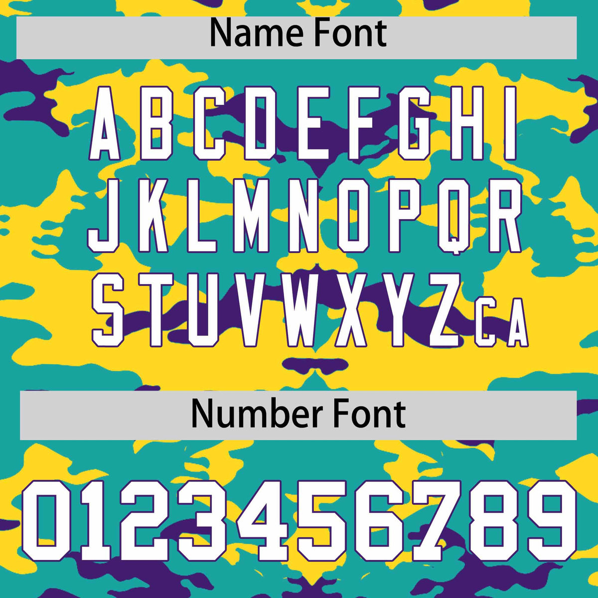 Custom Bright Green Gold and Purple Camo Fashion Authentic Sleeveless Baseball Jersey