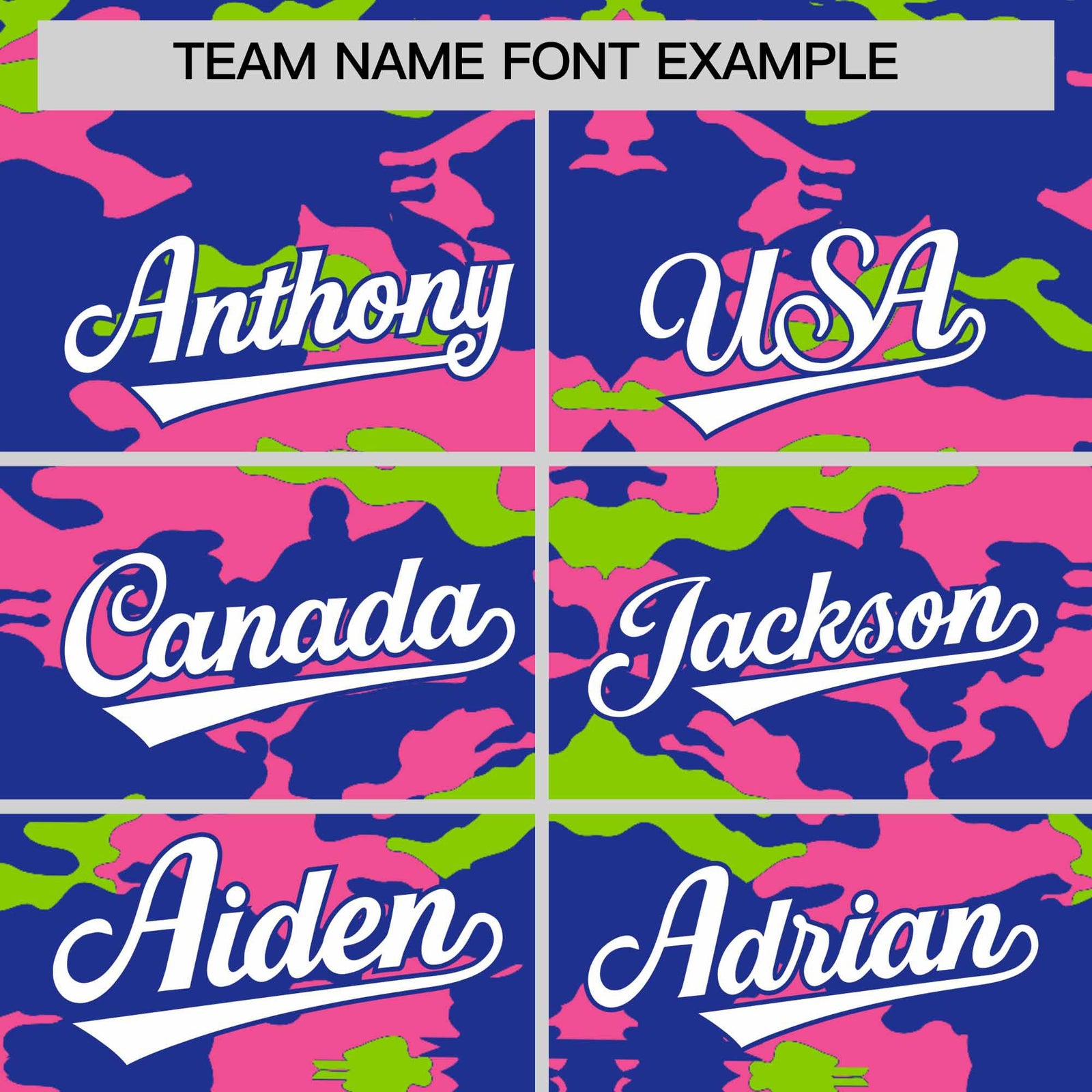 Custom Royal Pink and Neon Green Camo Fashion Authentic Sleeveless Baseball Jersey