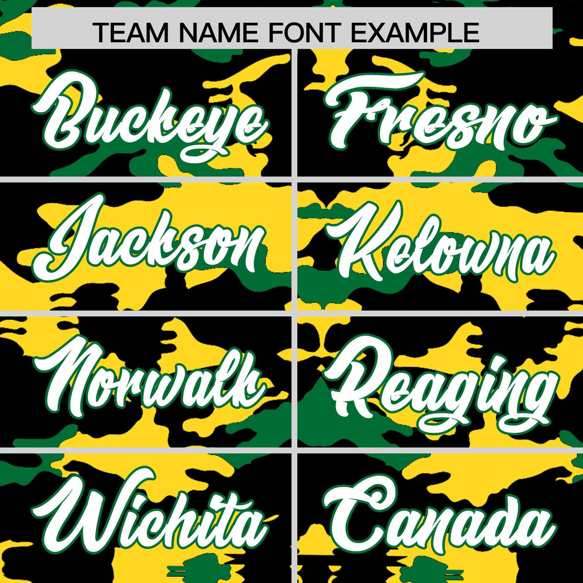 Custom Black Gold and Kelly Green Camo Fashion Authentic Sleeveless Baseball Jersey