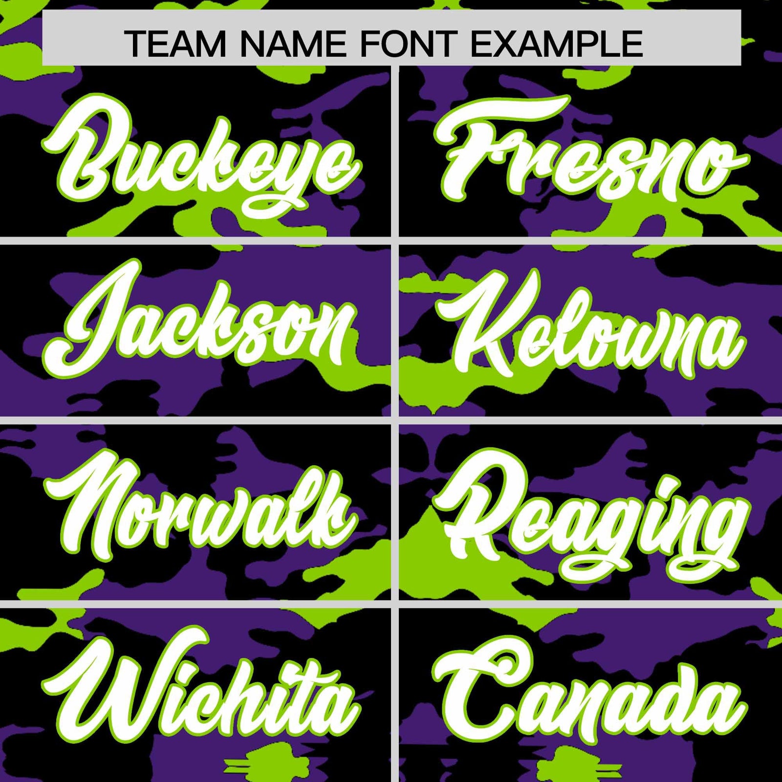Custom Black Purple and Neon Green Camo Fashion Authentic Sleeveless Baseball Jersey