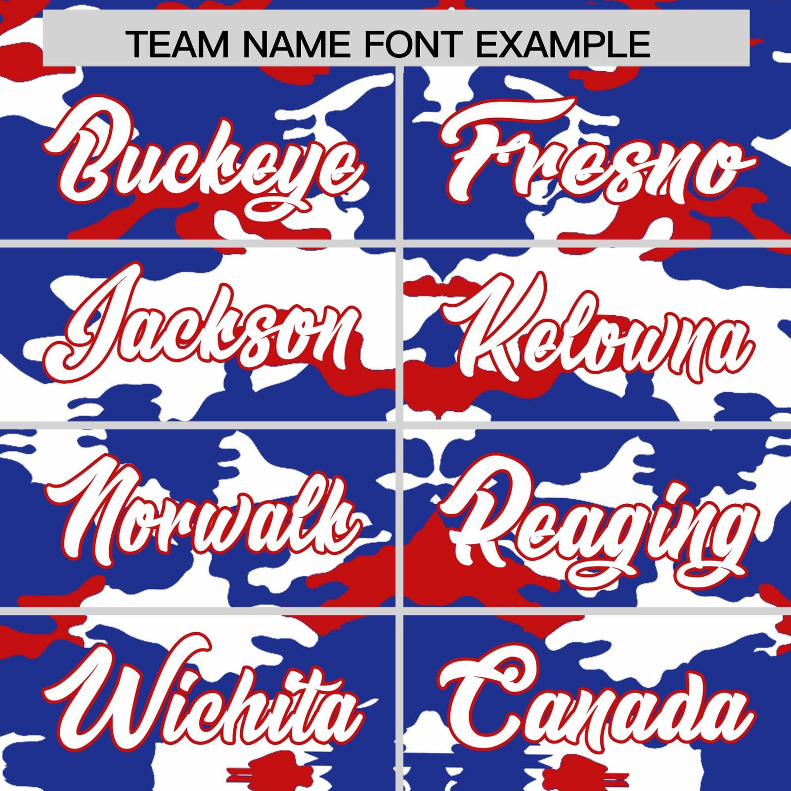 Custom Royal White and Red Camo Fashion Authentic Sleeveless Baseball Jersey