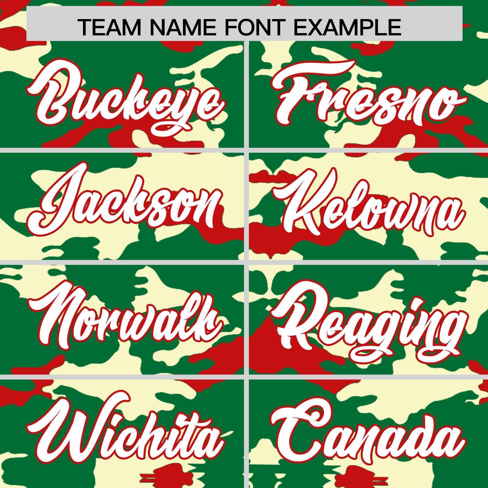 Custom Kelly Green Red Camo Fashion Authentic Sleeveless Baseball Jersey