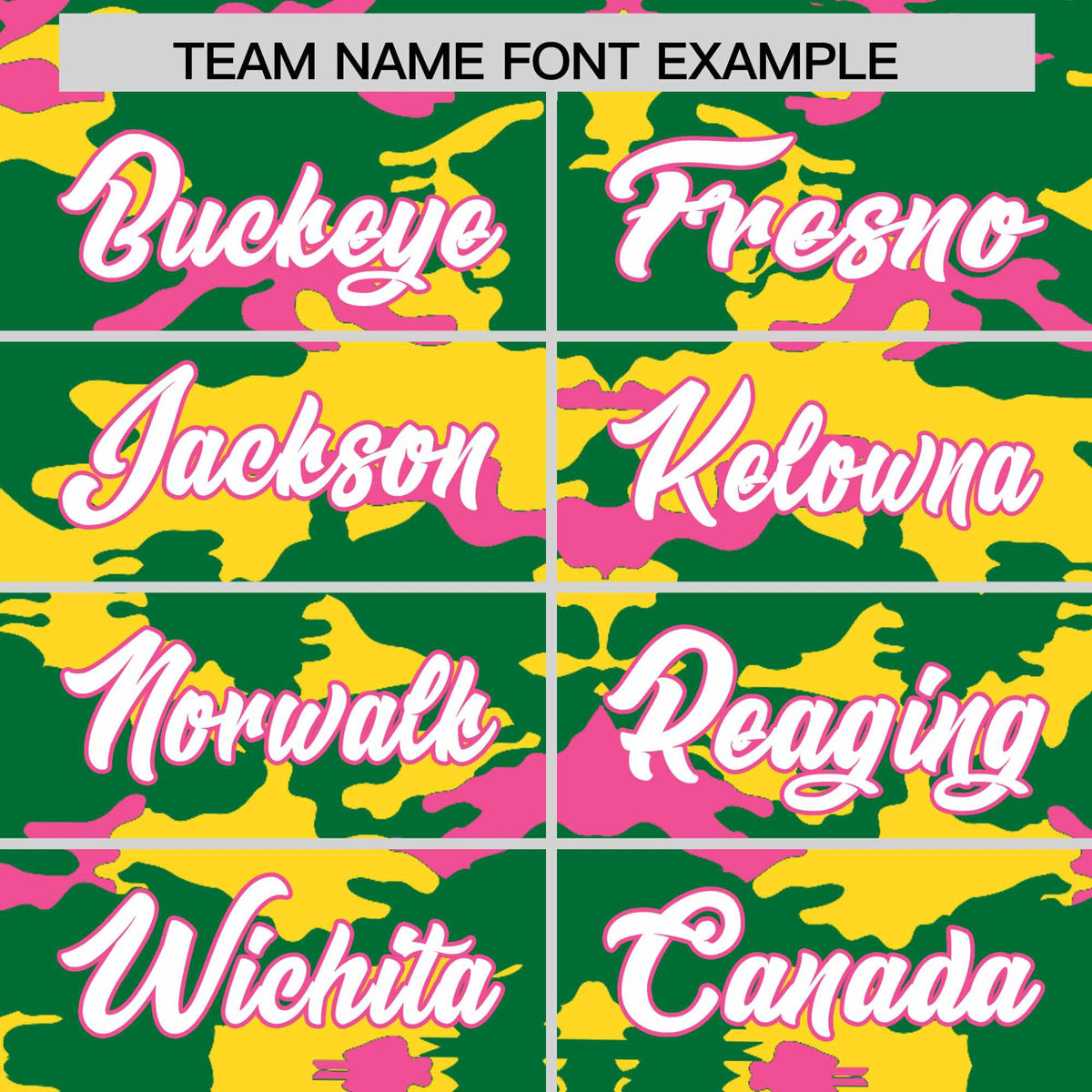 Custom Kelly Green Gold and Pink Camo Fashion Authentic Sleeveless Baseball Jersey