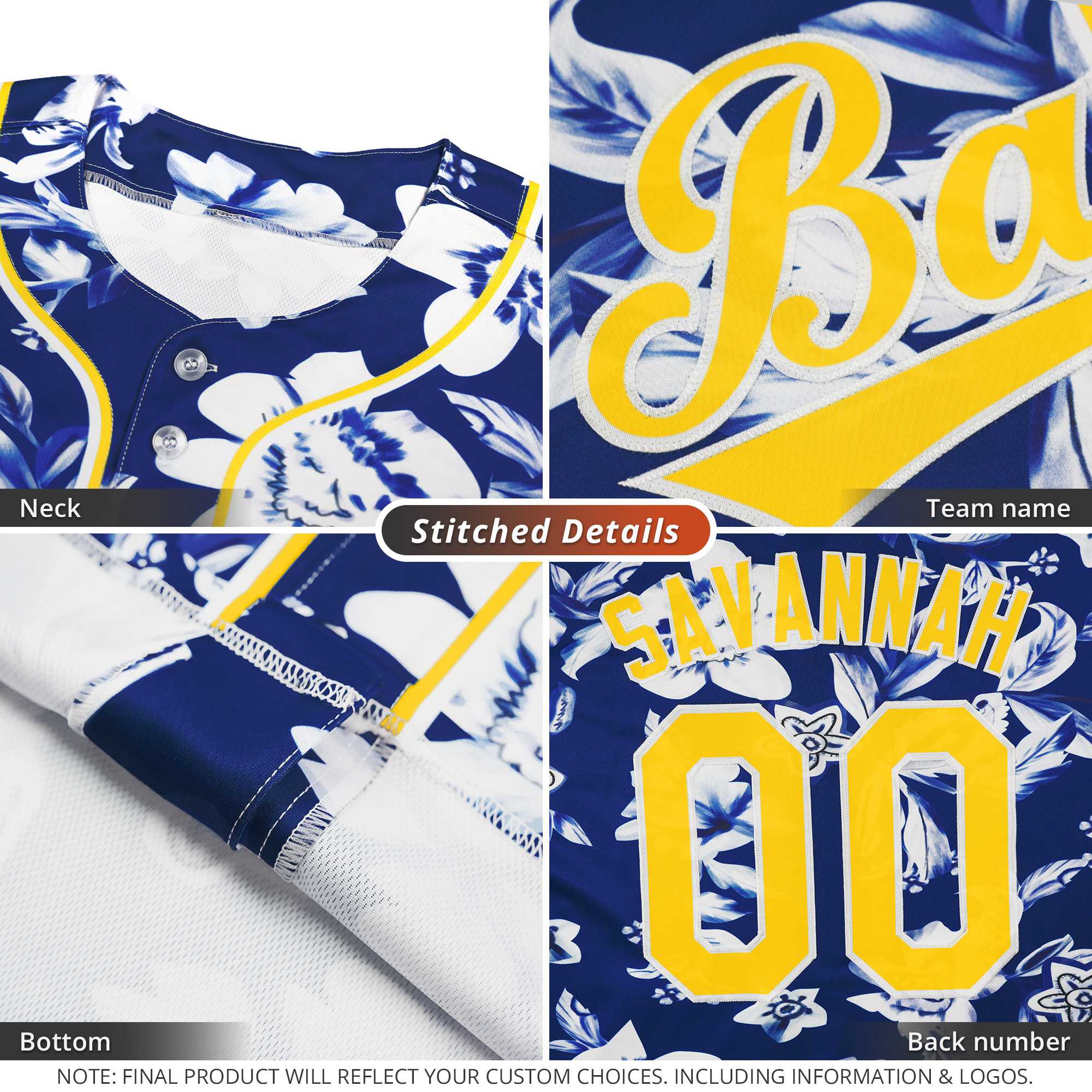 Custom Bright Green Gold and Purple Camo Fashion Authentic Sleeveless Baseball Jersey