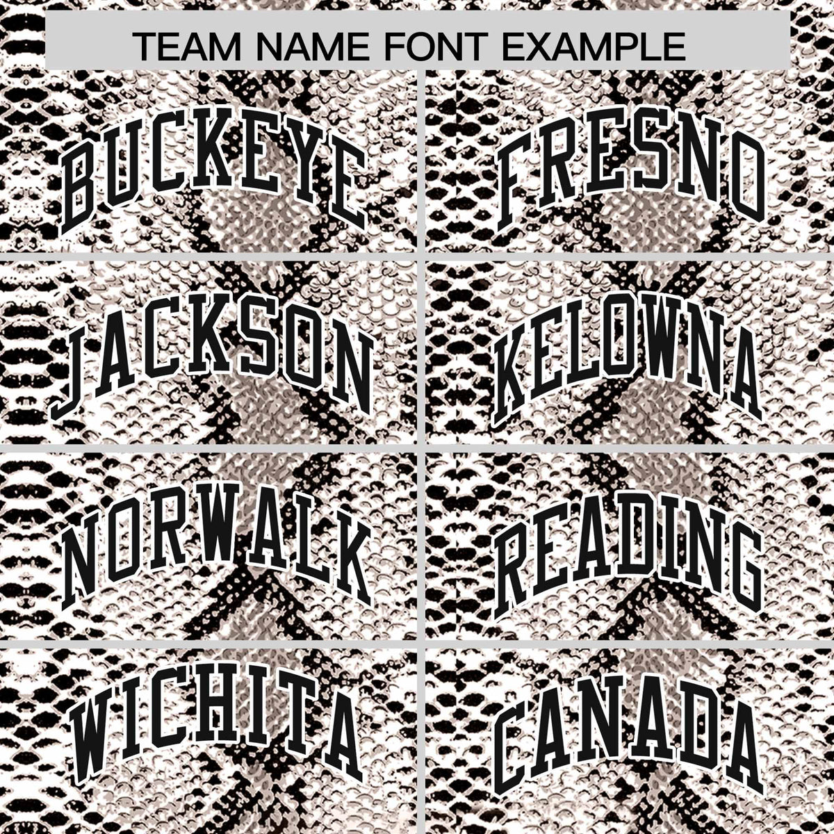 Custom Brown Snakeskin Pattern Authentic Sleeveless Baseball Jersey