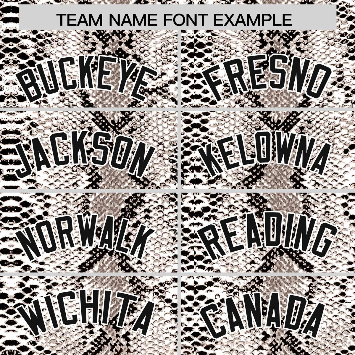 Custom Brown Snakeskin Pattern Authentic Sleeveless Baseball Jersey