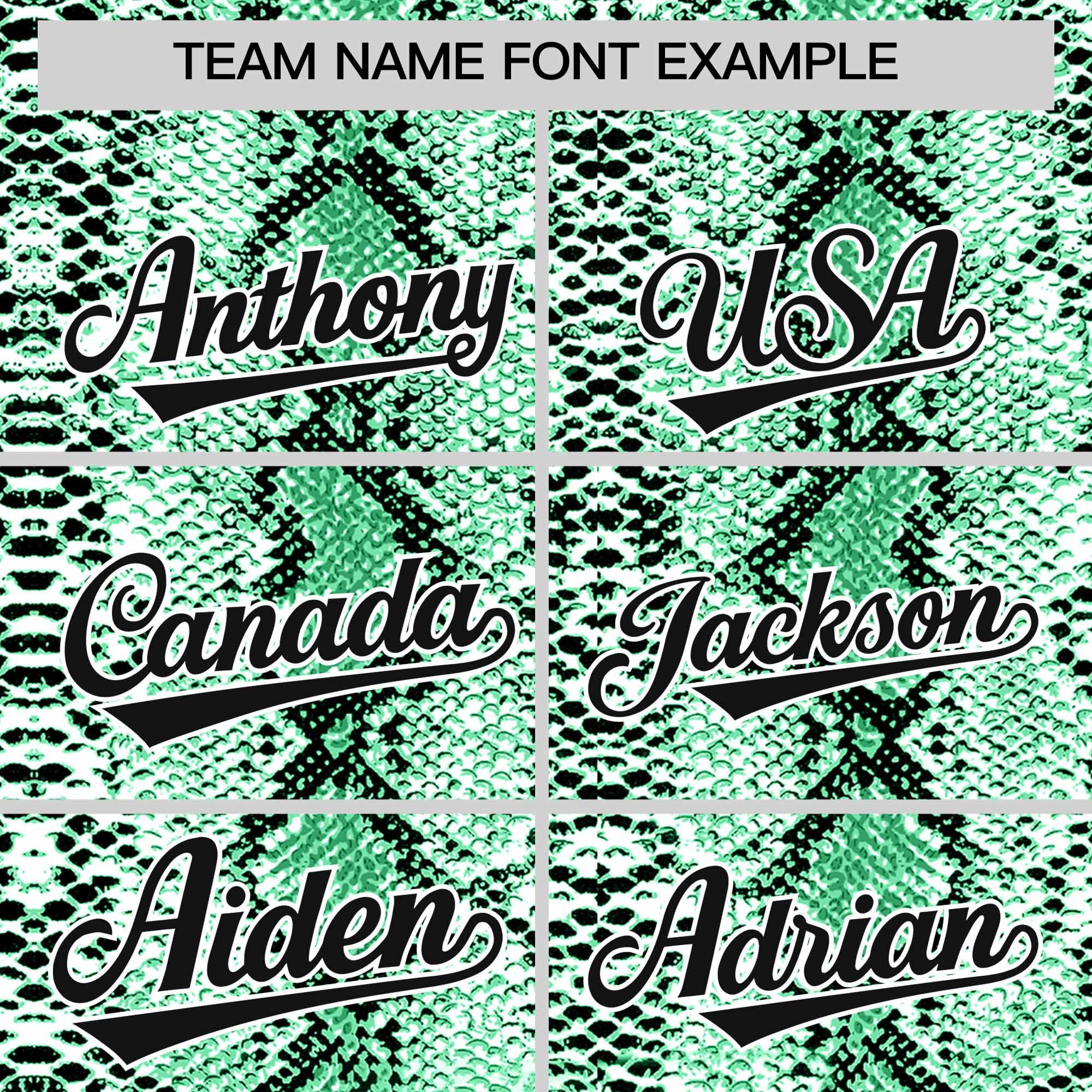 Custom Kelly Green Snakeskin Pattern Authentic Sleeveless Baseball Jersey