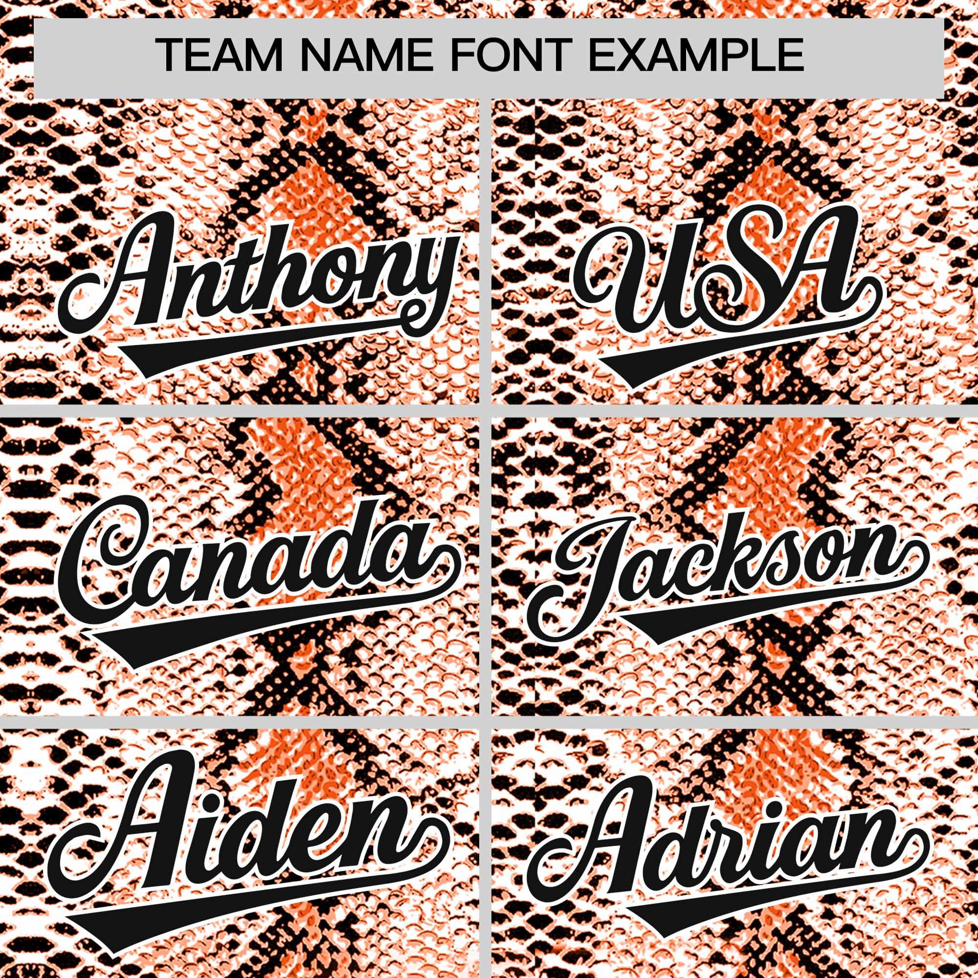 Custom Orange Snakeskin Pattern Authentic Sleeveless Baseball Jersey