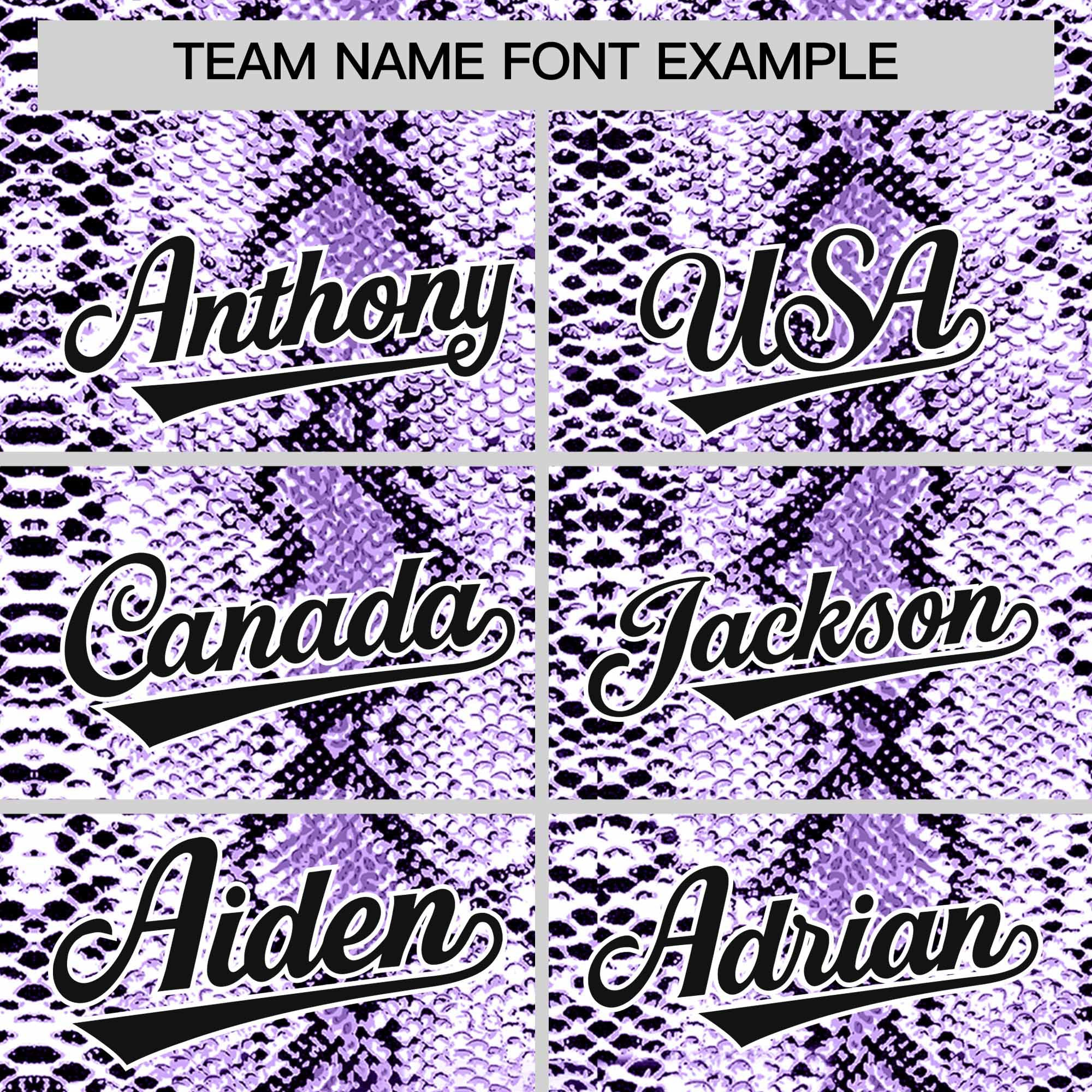 Custom Purple Snakeskin Pattern Authentic Sleeveless Baseball Jersey