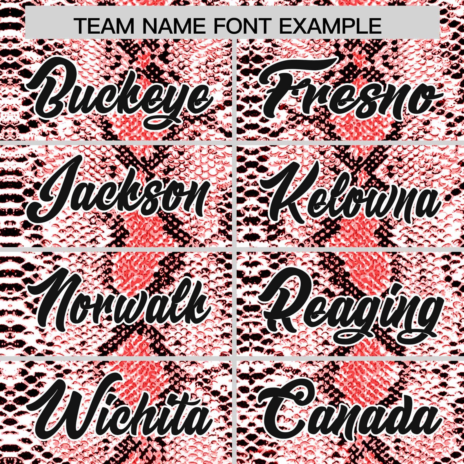 Custom Red Snakeskin Pattern Authentic Sleeveless Baseball Jersey