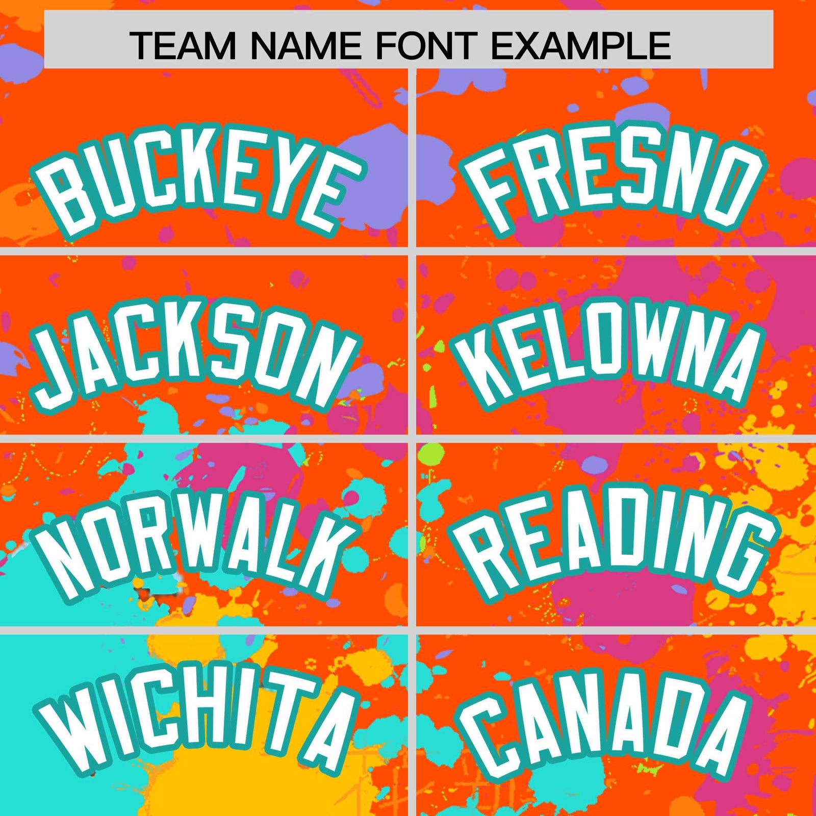 Custom Orange Graffiti Fashion Baseball Jersey For Women