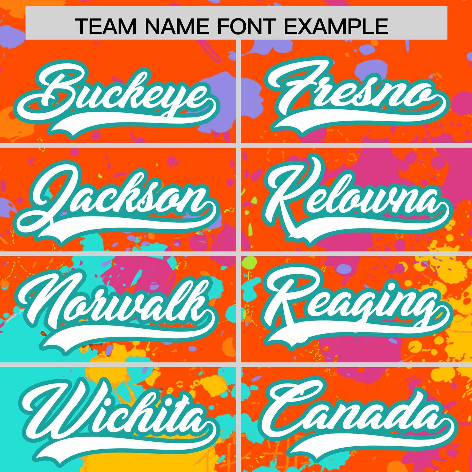 Custom Orange Graffiti Fashion Baseball Jersey For Women