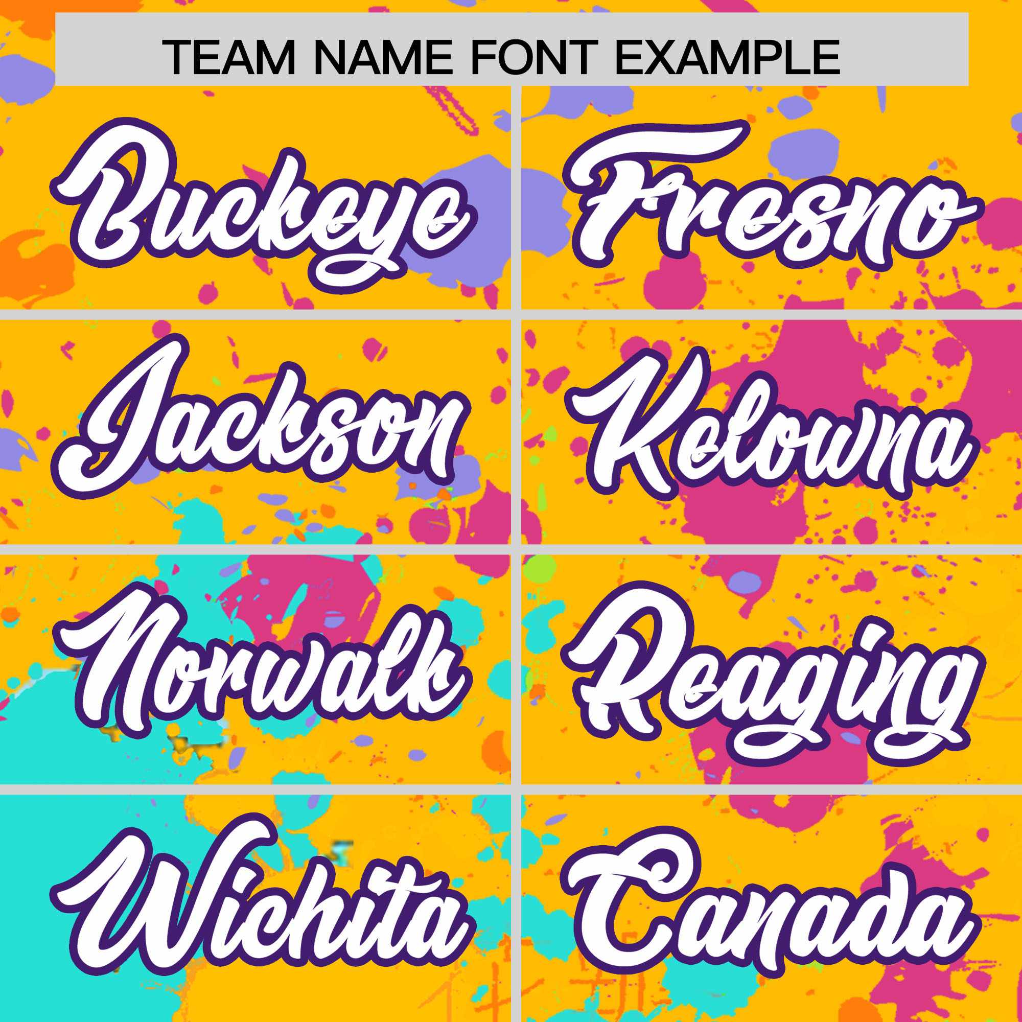 Custom Yellow Graffiti Fashion Baseball Jersey For Women