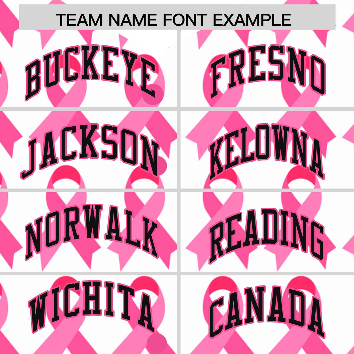 Custom White Black Breast Cancer Awareness Month Pink Ribbon Authentic Baseball Jersey for Women