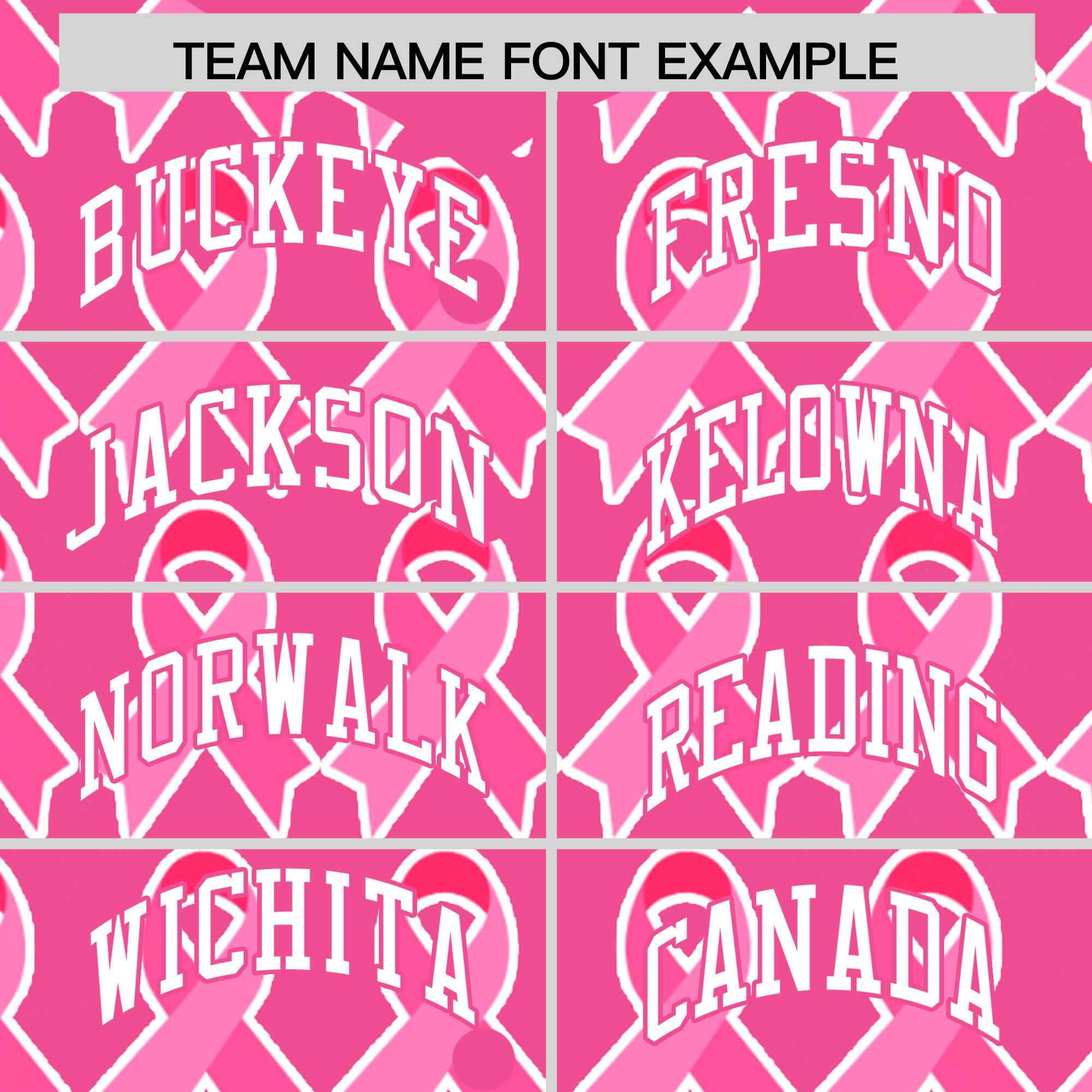 Custom Pink White Breast Cancer Awareness Month Pink Ribbon Authentic Baseball Jersey for Women