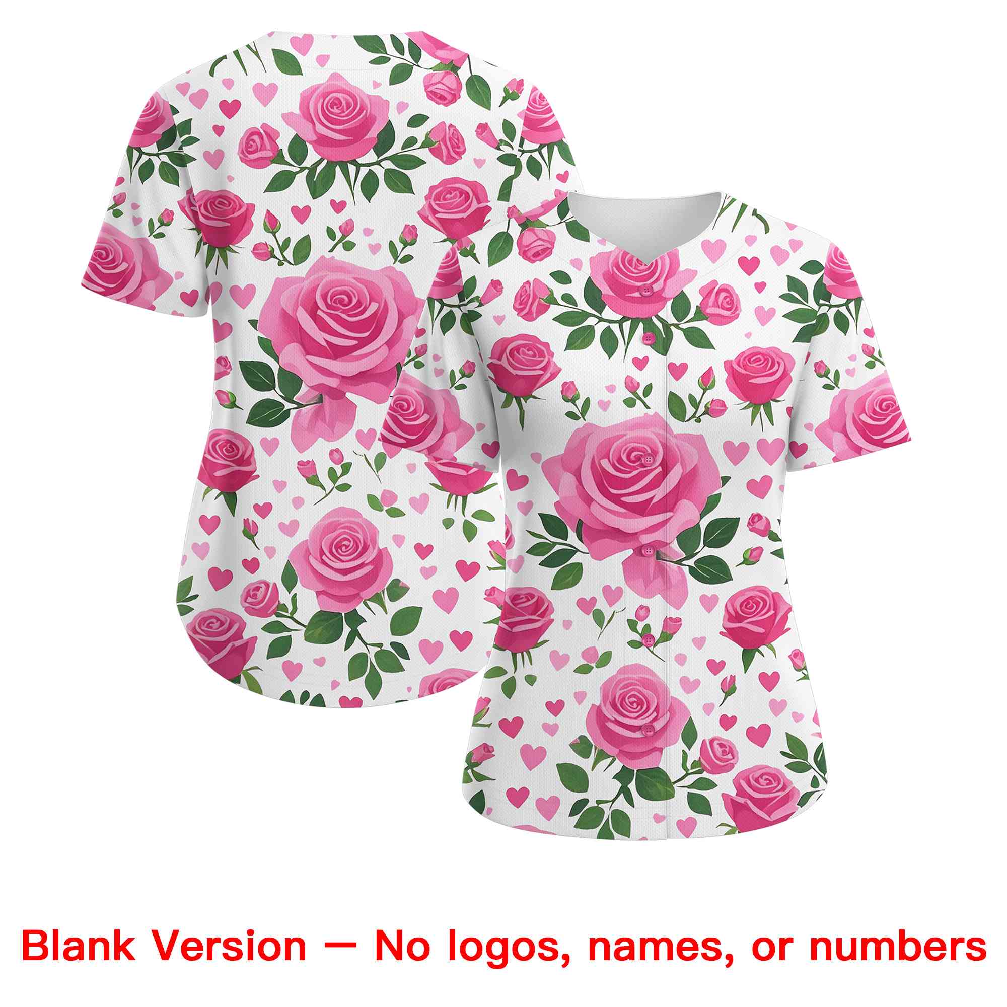 Custom White Black Breast Cancer Awareness Month Pink Ribbon Authentic Baseball Jersey for Women