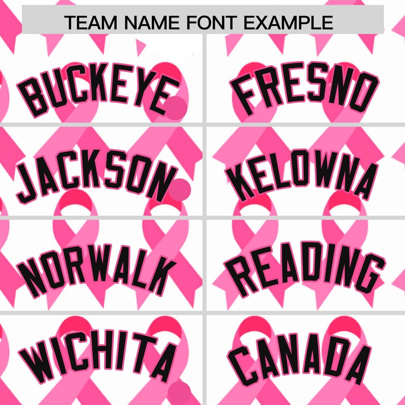 Custom White Black Breast Cancer Awareness Month Pink Ribbon Authentic Baseball Jersey for Women