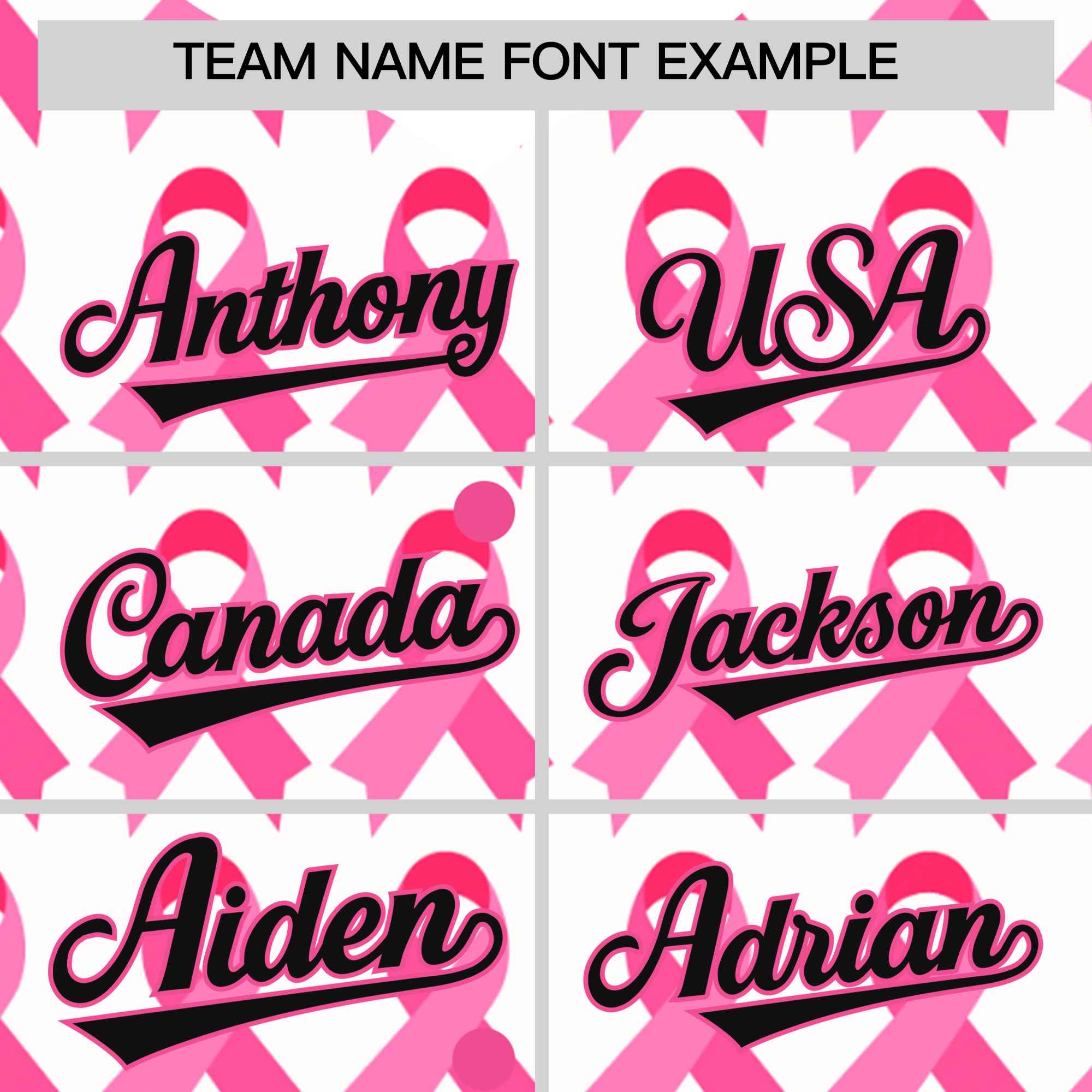 Custom White Black Breast Cancer Awareness Month Pink Ribbon Authentic Baseball Jersey for Women| KXKSHOP