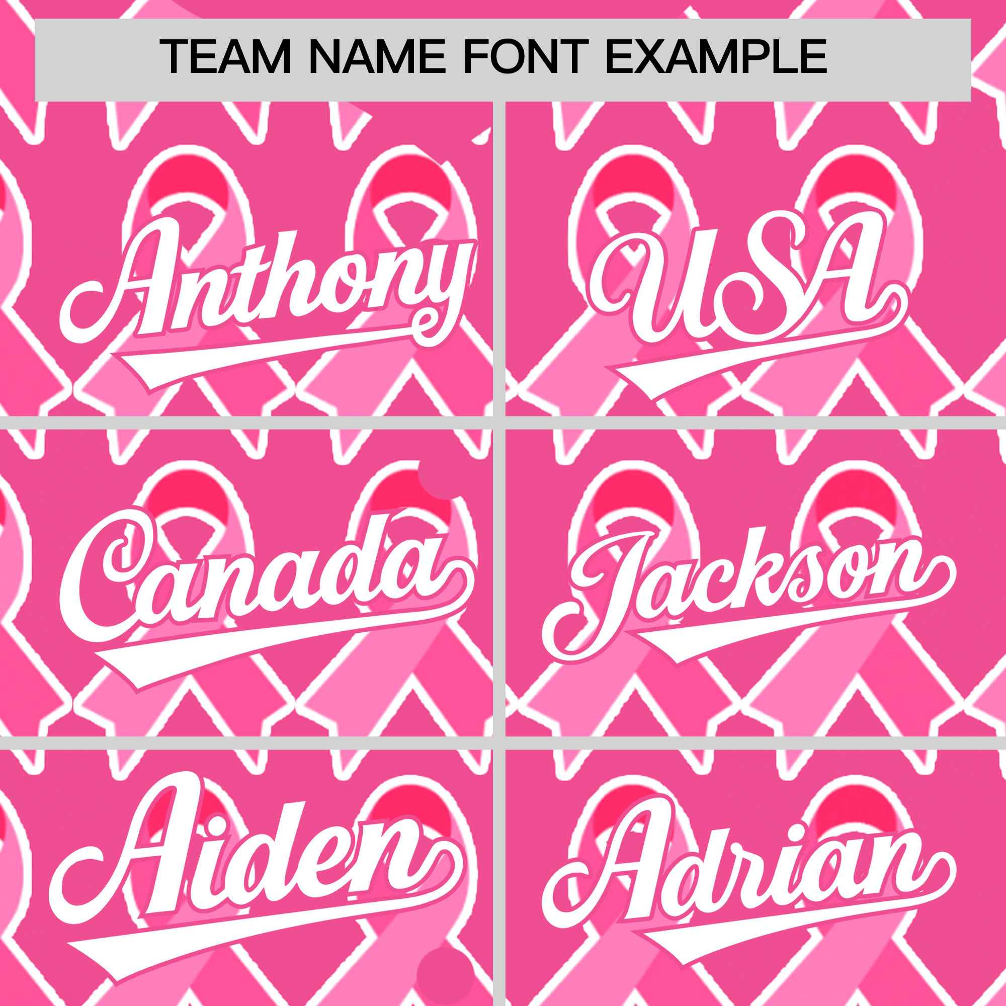 Custom Pink White Breast Cancer Awareness Month Pink Ribbon Authentic Baseball Jersey for Women| KXKSHOP