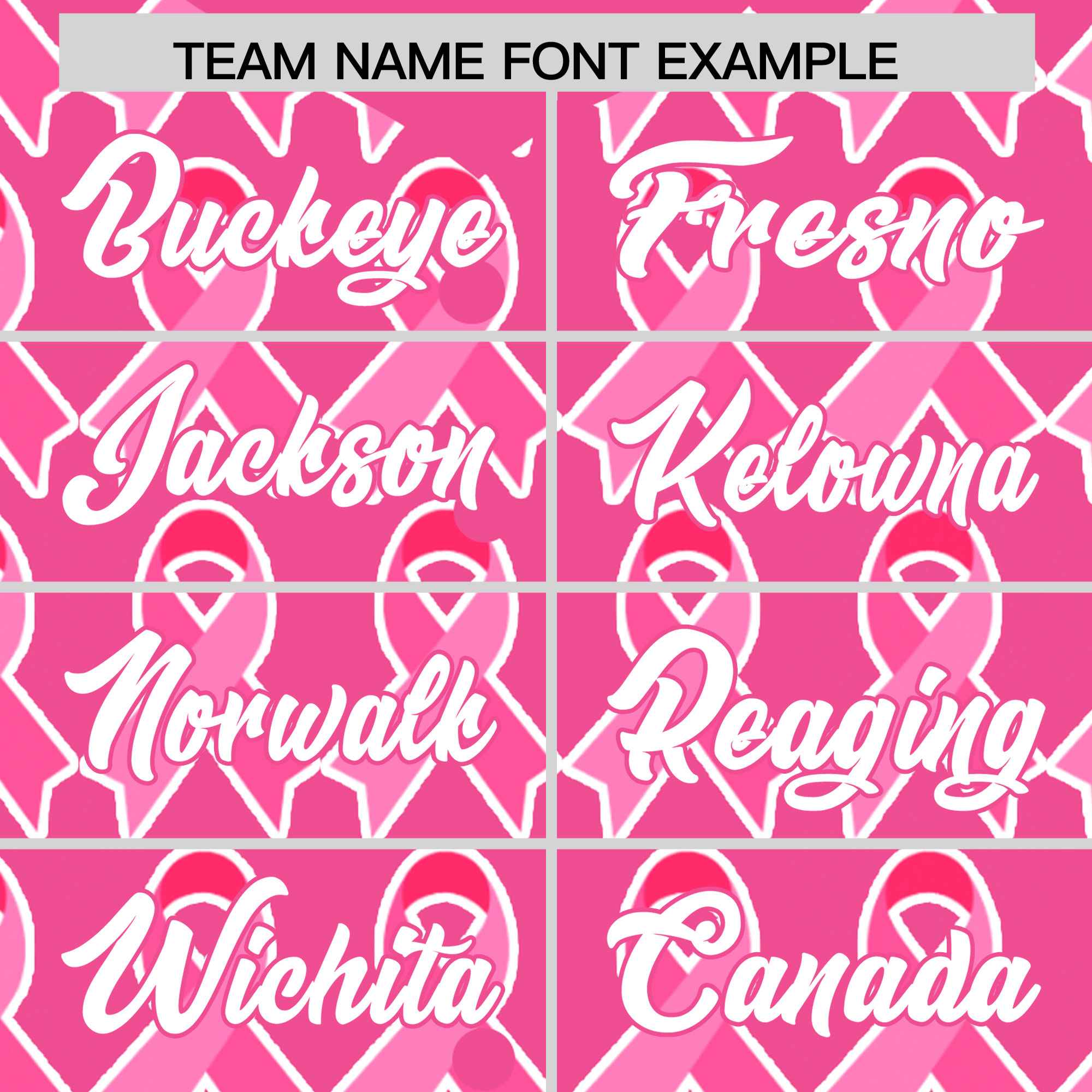 Custom Pink White Breast Cancer Awareness Month Pink Ribbon Authentic Baseball Jersey for Women