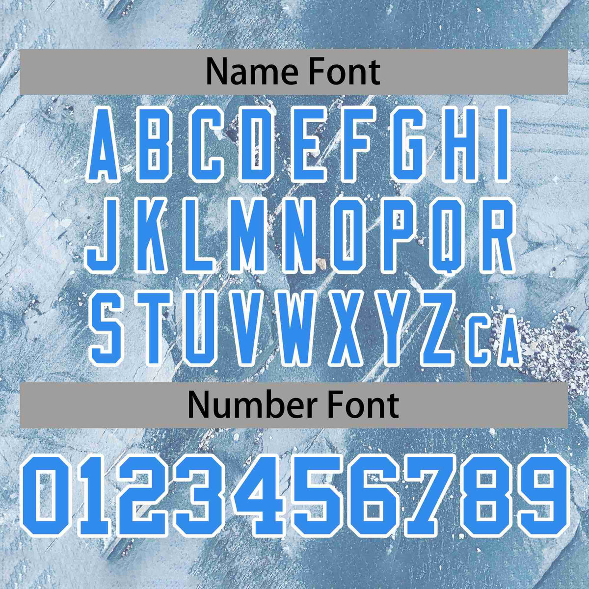 Custom Powder Blue White Graffiti Pattern Personalized Outdoor Hooded Waterproof Jacket