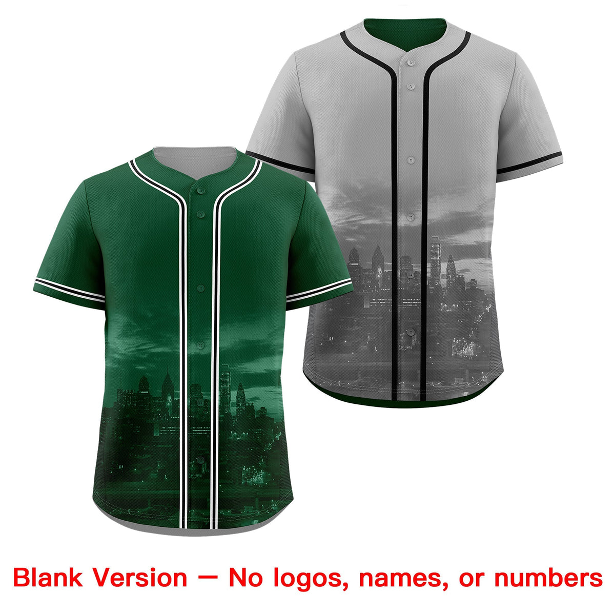 Custom Green Grey Reversible City Edition Graffiti Pattern Wrinkle-Resistant Baseball Jersey| KXKSHOP