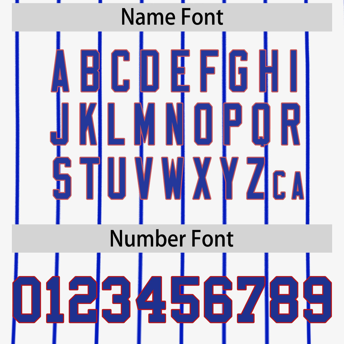 Custom Royal Blue White Red Reversible Stripe Fashion Baseball Jersey| KXKSHOP