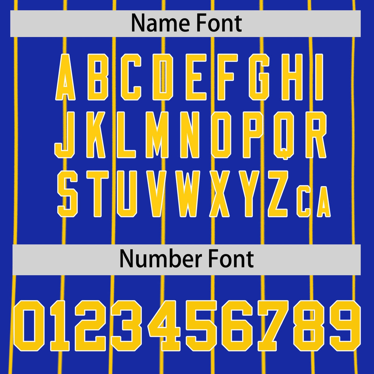 Custom Gold White Royal Blue Reversible Stripe Fashion Baseball Jersey| KXKSHOP