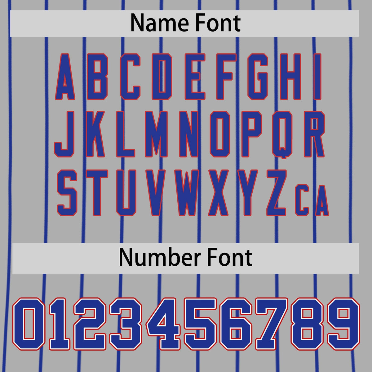 Custom Royal Blue White Red Reversible Stripe Fashion Baseball Jersey| KXKSHOP