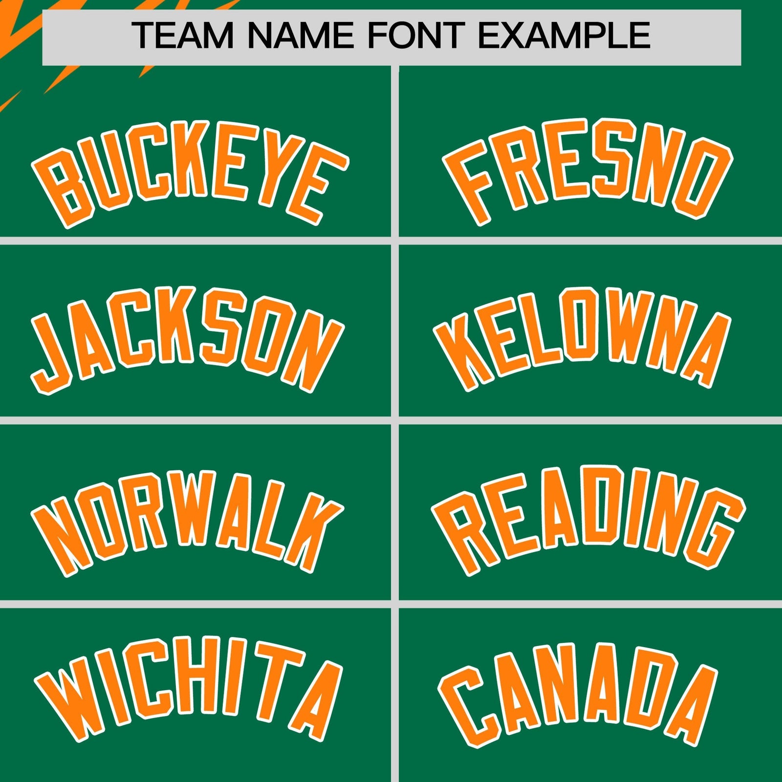Custom Kelly Green Orange Dark Green short sleeves Reversible Lightning Pattern Graffiti Graffiti Pattern Breathable Baseball Jersey| KXKSHOP