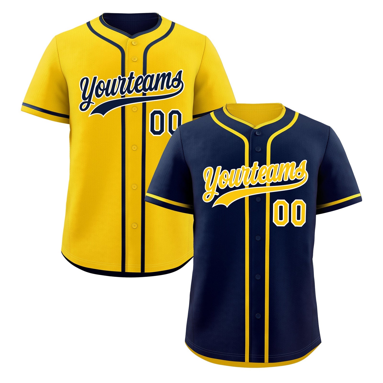 Custom Gold White Reversible Classic Style Moisture-Wicking Baseball Jersey| KXKSHOP