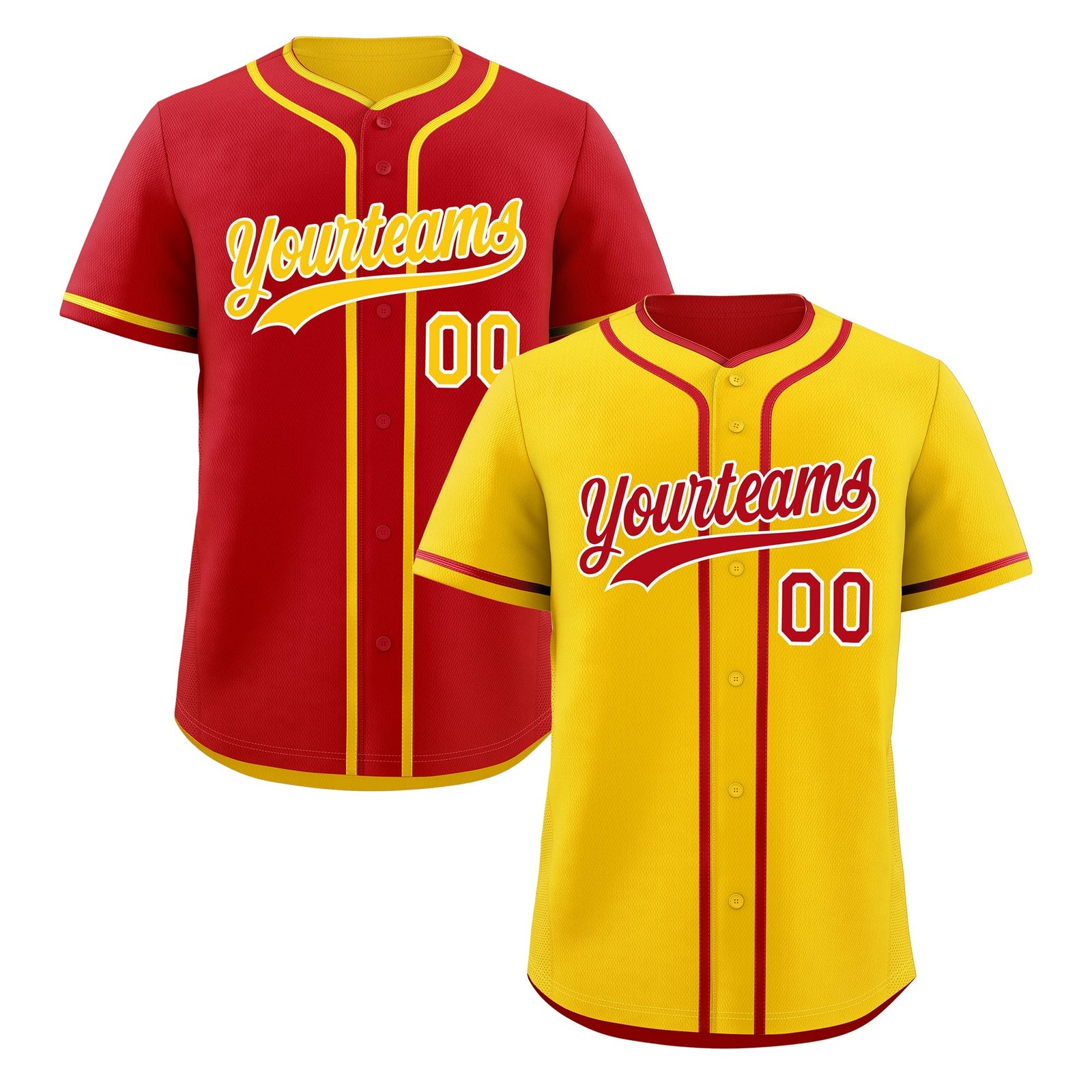 Custom Red White Reversible Classic Style Lightweight Baseball Jersey| KXKSHOP