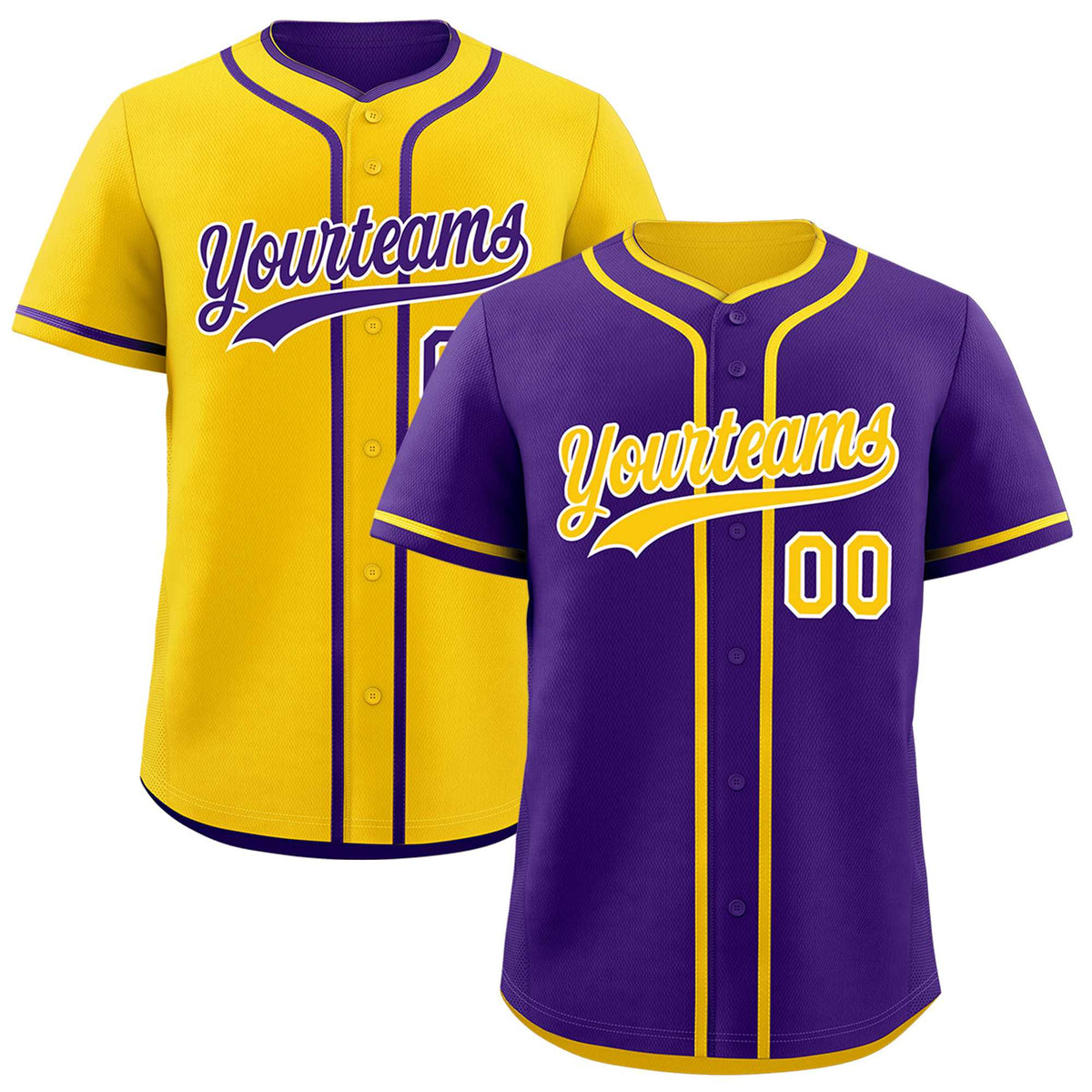 Custom Gold White Reversible Classic Style Lightweight Baseball Jersey| KXKSHOP