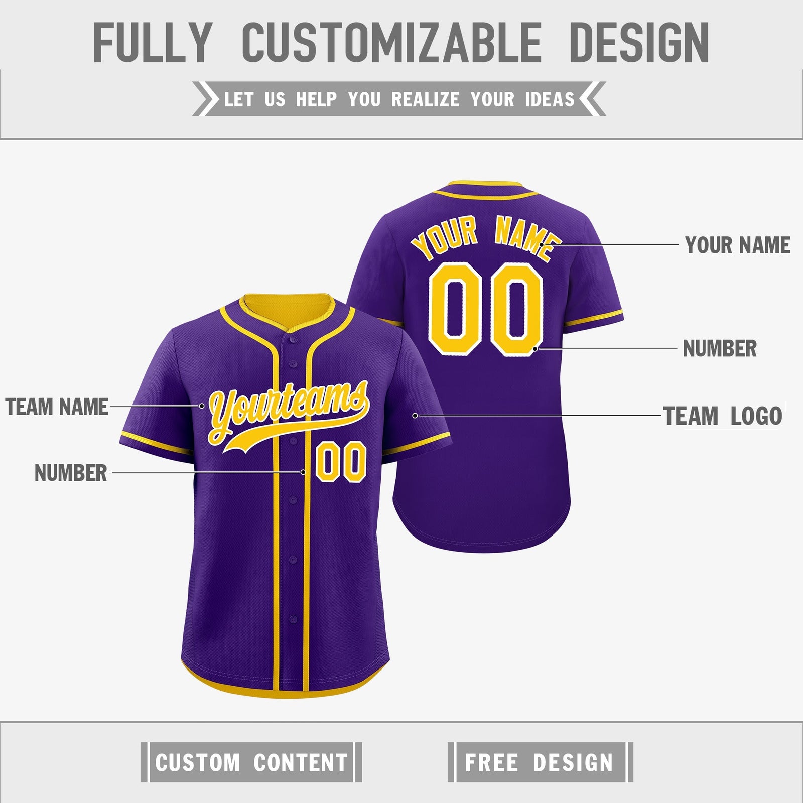 Custom Gold White Reversible Classic Style Lightweight Baseball Jersey| KXKSHOP
