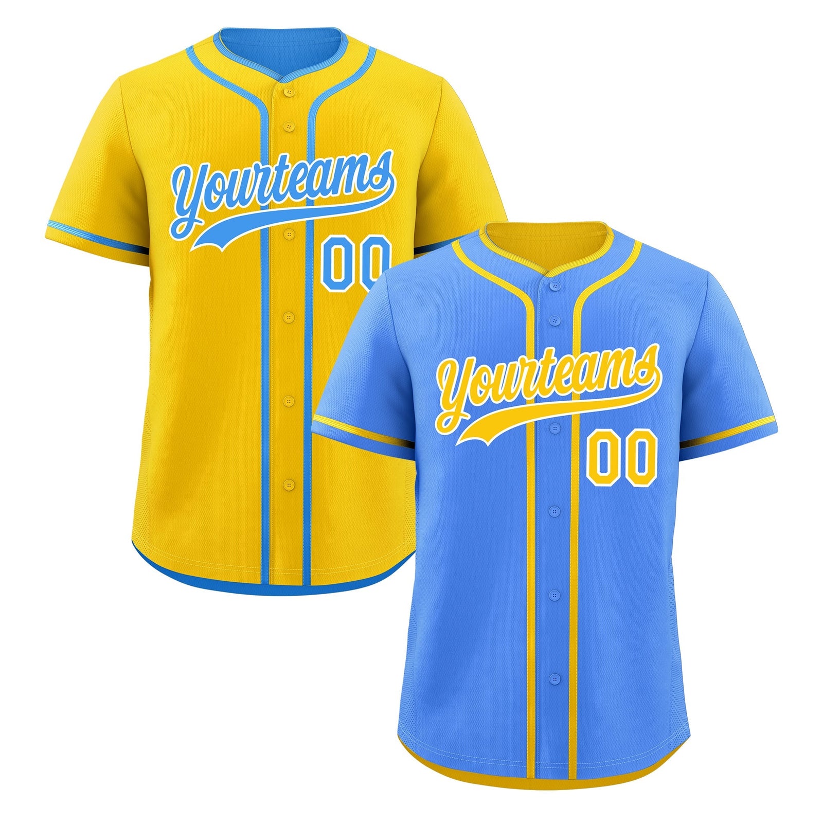 Custom Gold White Reversible Classic Style Lightweight Baseball Jersey| KXKSHOP
