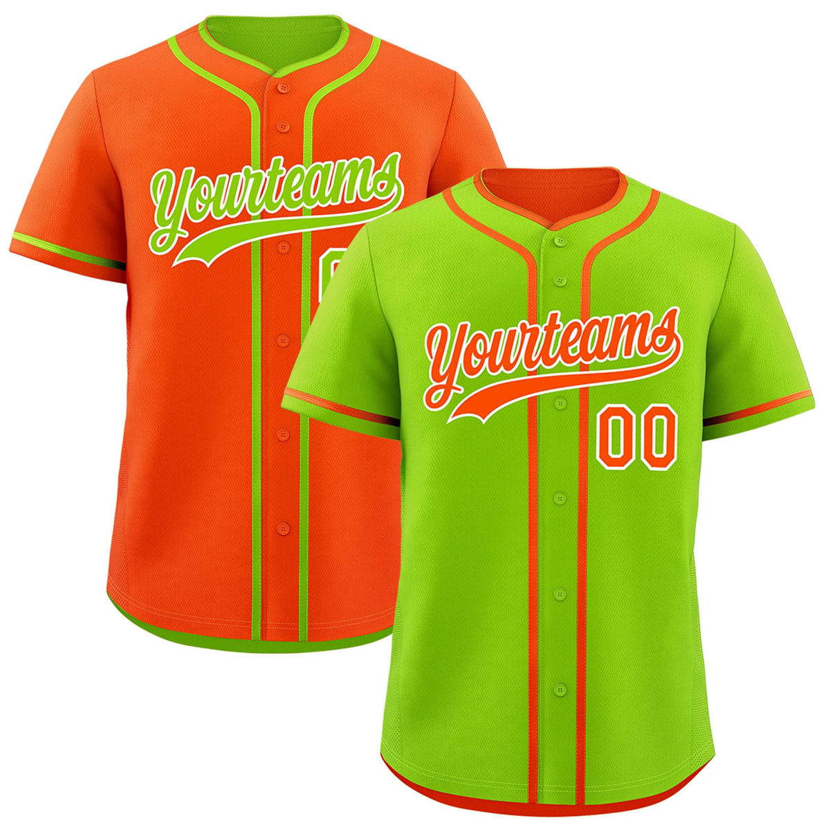 Custom Orange White Reversible Classic Style Moisture-Wicking Baseball Jersey| KXKSHOP