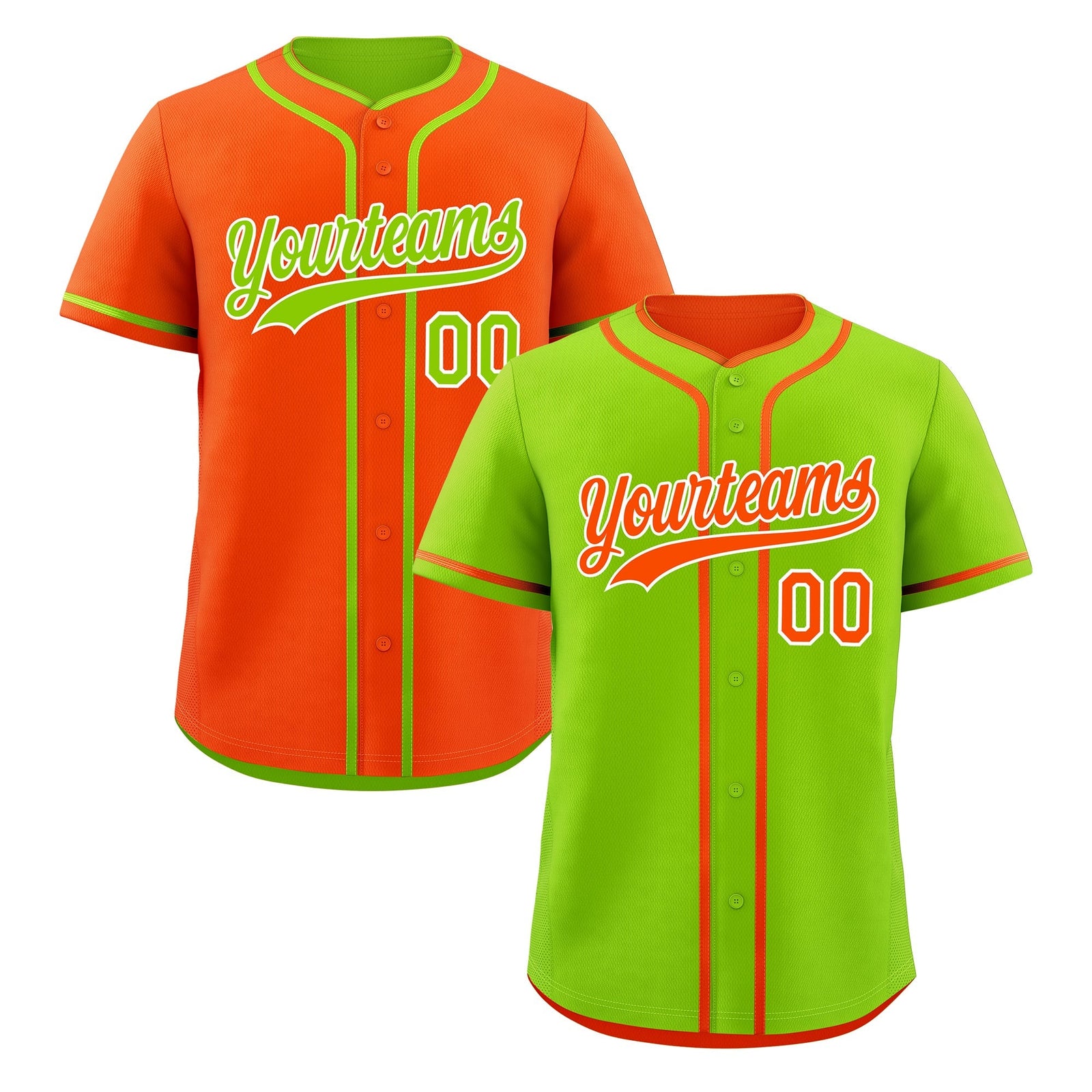 Custom Orange White Reversible Classic Style Moisture-Wicking Baseball Jersey| KXKSHOP