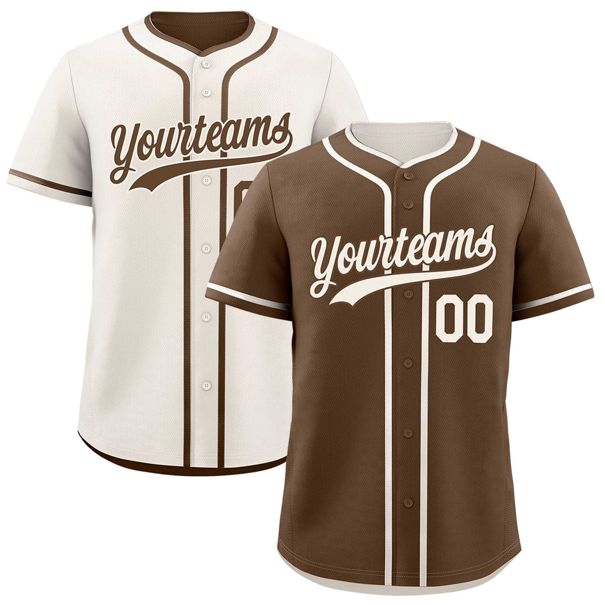 Custom Cream Reversible Classic Style Lightweight Baseball Jersey| KXKSHOP