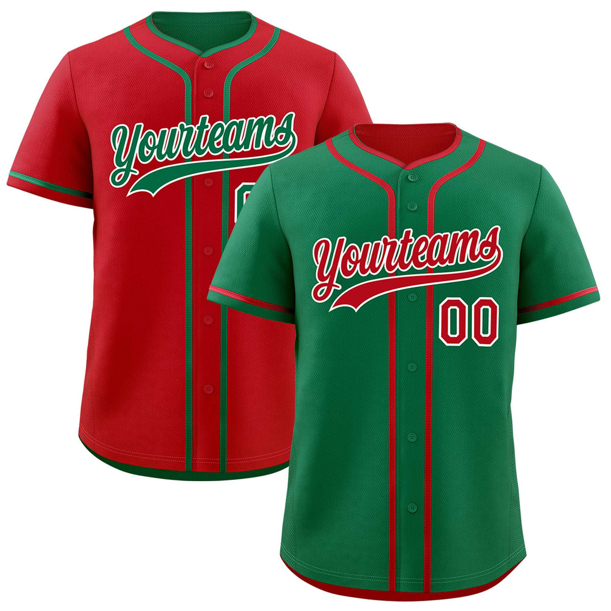 Custom Red White Reversible Classic Style Moisture-Wicking Baseball Jersey| KXKSHOP