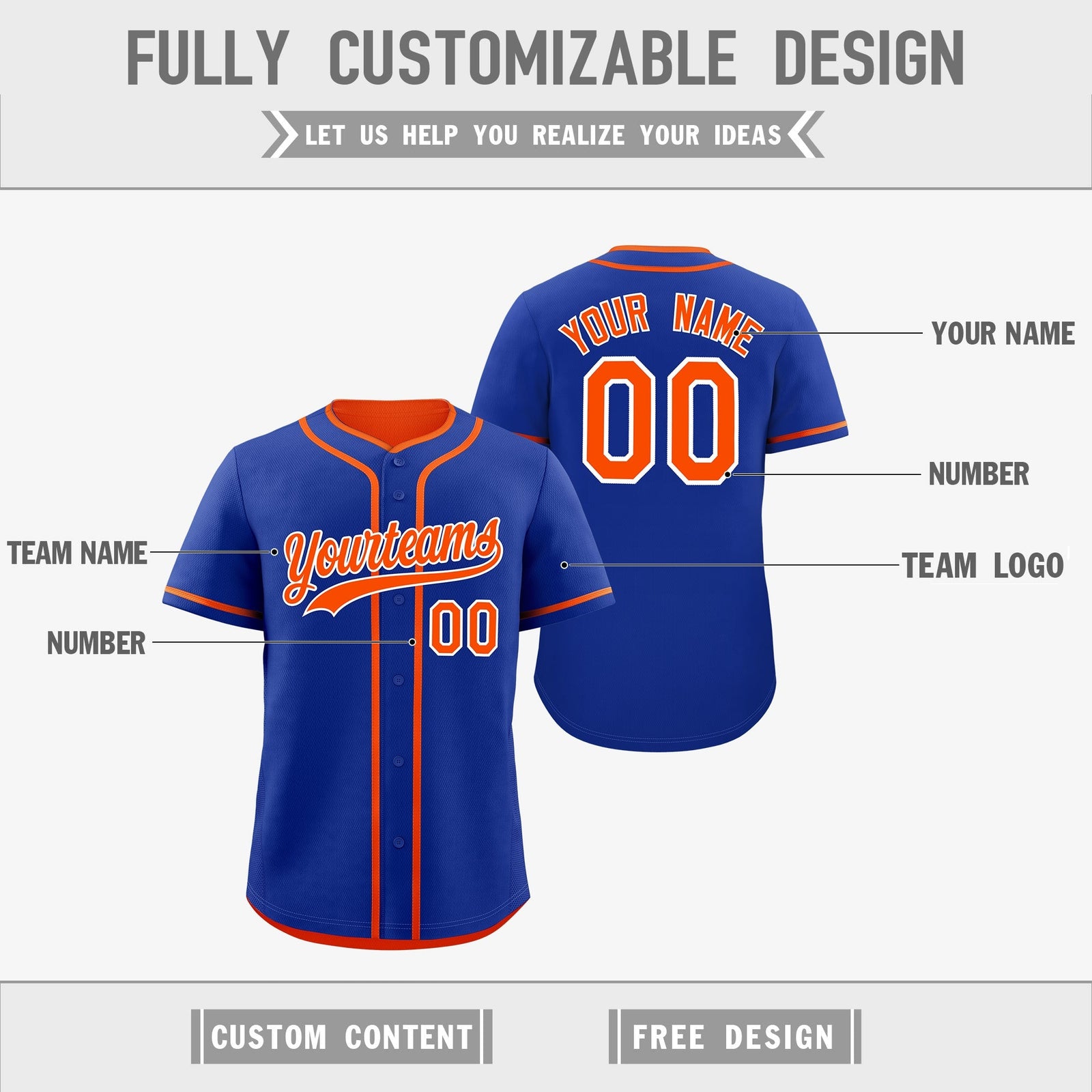 Custom Orange White Reversible Classic Style Lightweight Baseball Jersey| KXKSHOP
