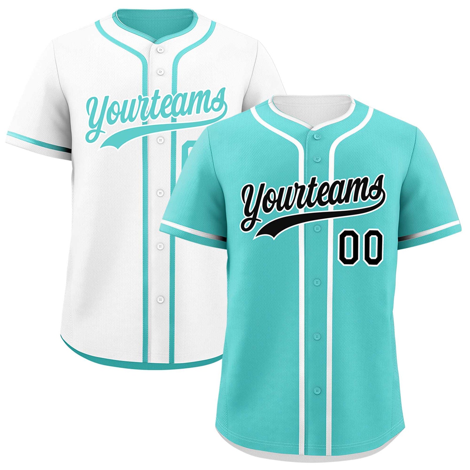 Custom Black White Reversible Classic Style Moisture-Wicking Baseball Jersey| KXKSHOP