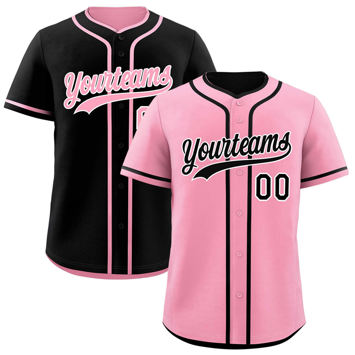 Custom Black White Reversible Classic Style Lightweight Baseball Jersey| KXKSHOP
