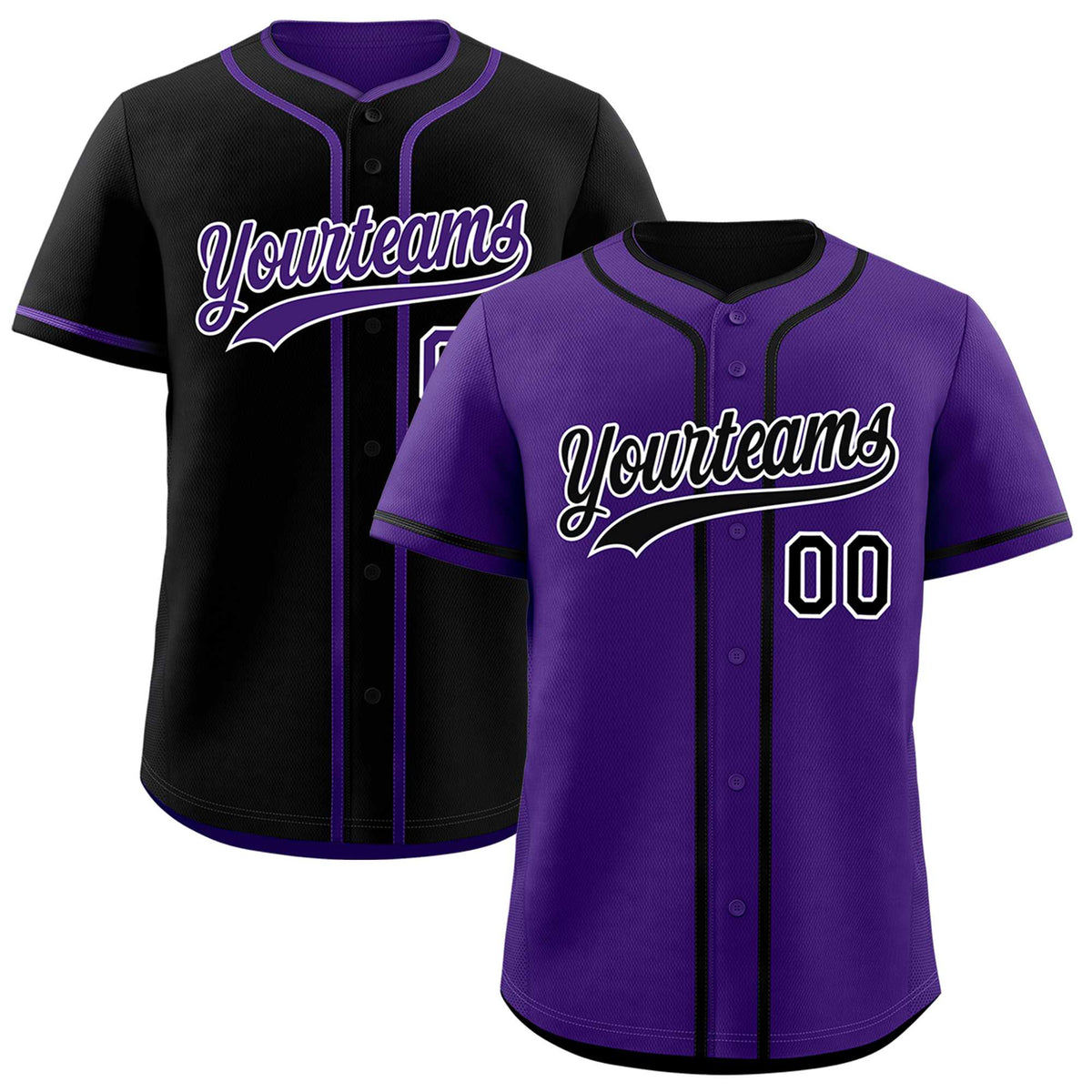 Custom Black White Reversible Classic Style Lightweight Baseball Jersey| KXKSHOP