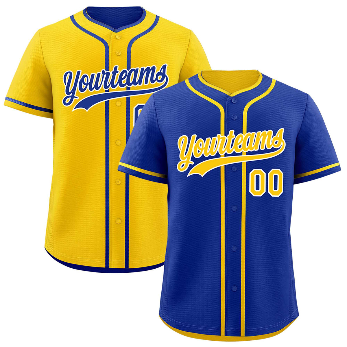 Custom Gold White Reversible Classic Style Lightweight Baseball Jersey| KXKSHOP
