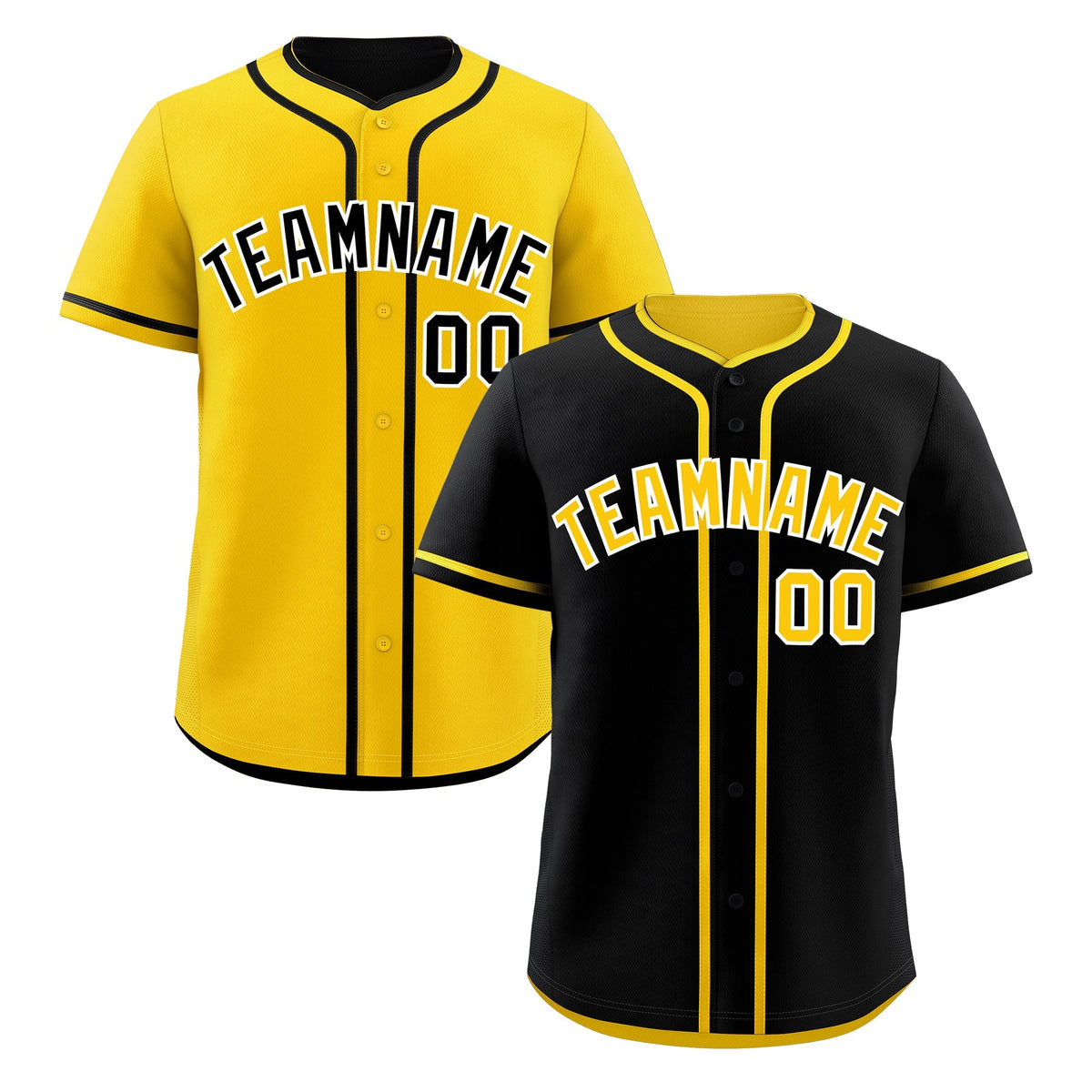 Custom Gold Black Reversible Classic Style Lightweight Baseball Jersey| KXKSHOP