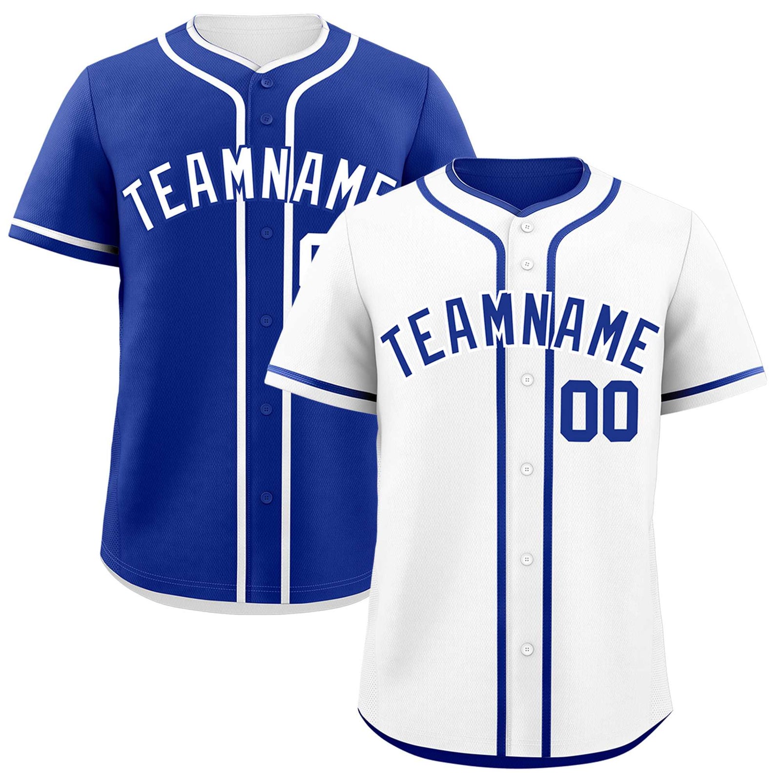 Custom Royal Blue Reversible Classic Style Moisture-Wicking Baseball Jersey| KXKSHOP
